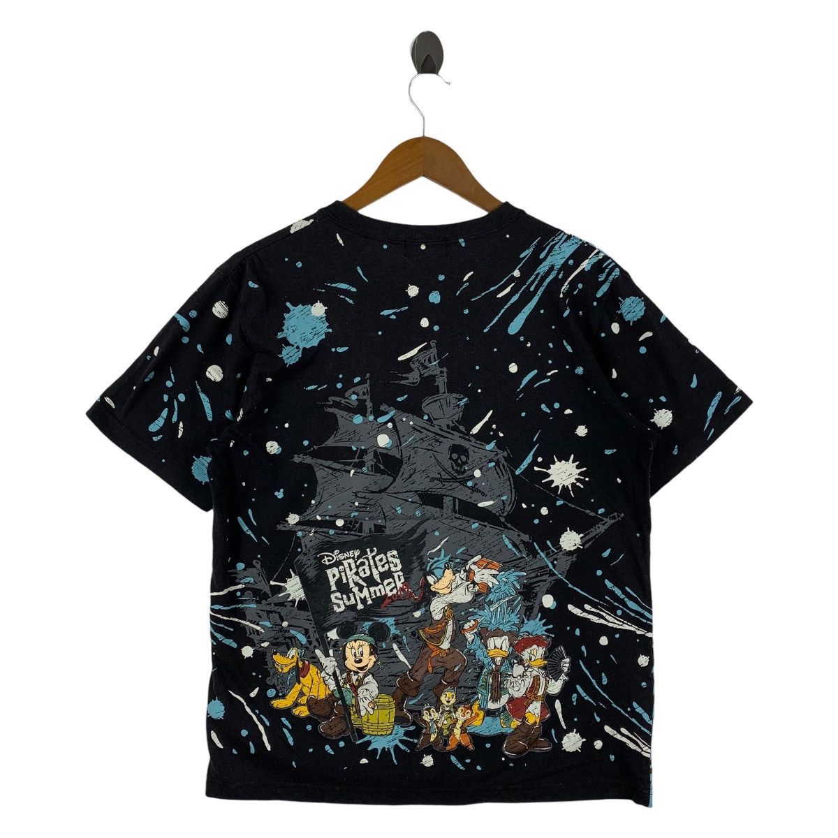 Disney Vintage MICKEY MOUSE full printed pirates forever disney tee Size US L / EU 52-54 / 3 - 4 Thumbnail