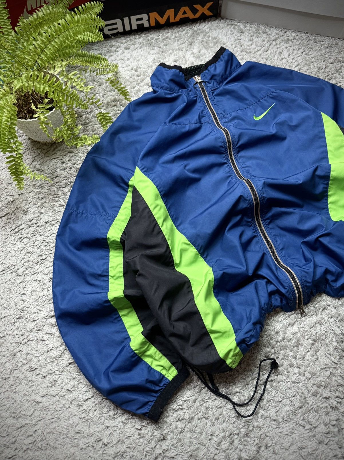 Nike 90s Nike Jacket Vintage Retro Nylon Logo Swoosh Drill Y2K Size US XL / EU 56 / 4 - 2 Thumbnail