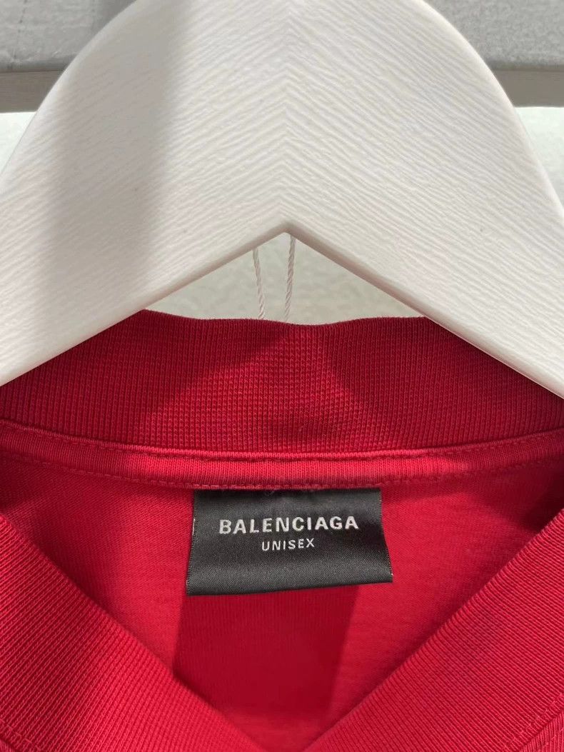Balenciaga Balenciaga Red Flame Sanskrit Short Sleeve Size US S / EU 44-46 / 1 - 6 Thumbnail
