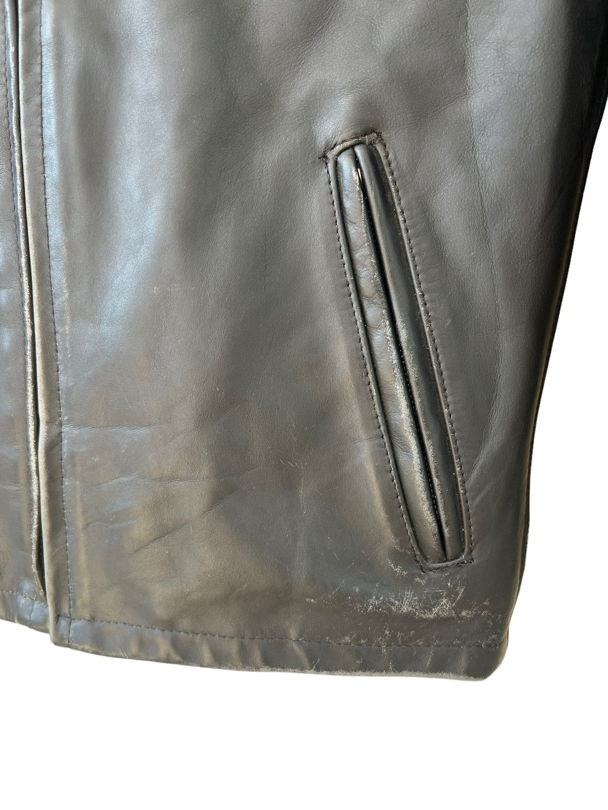 Schott Vintage Schott N.Y.C. Lined Black Leather Cafe Racer Jacket Size US M / EU 48-50 / 2 - 10 Thumbnail
