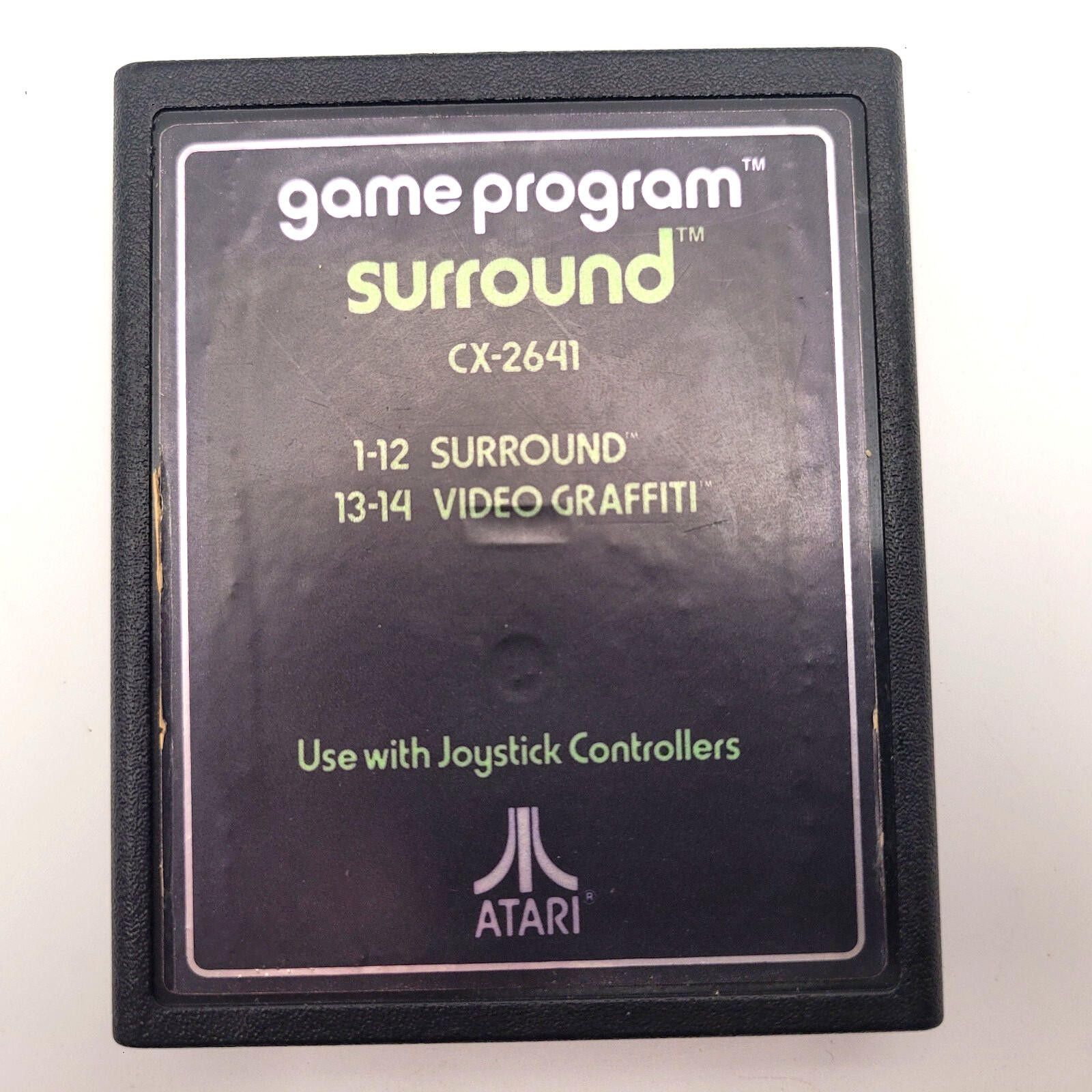 Other Atari 2600 - Surround + Video Graffiti (Text Label) Cart Size ONE SIZE - 1 Thumbnail