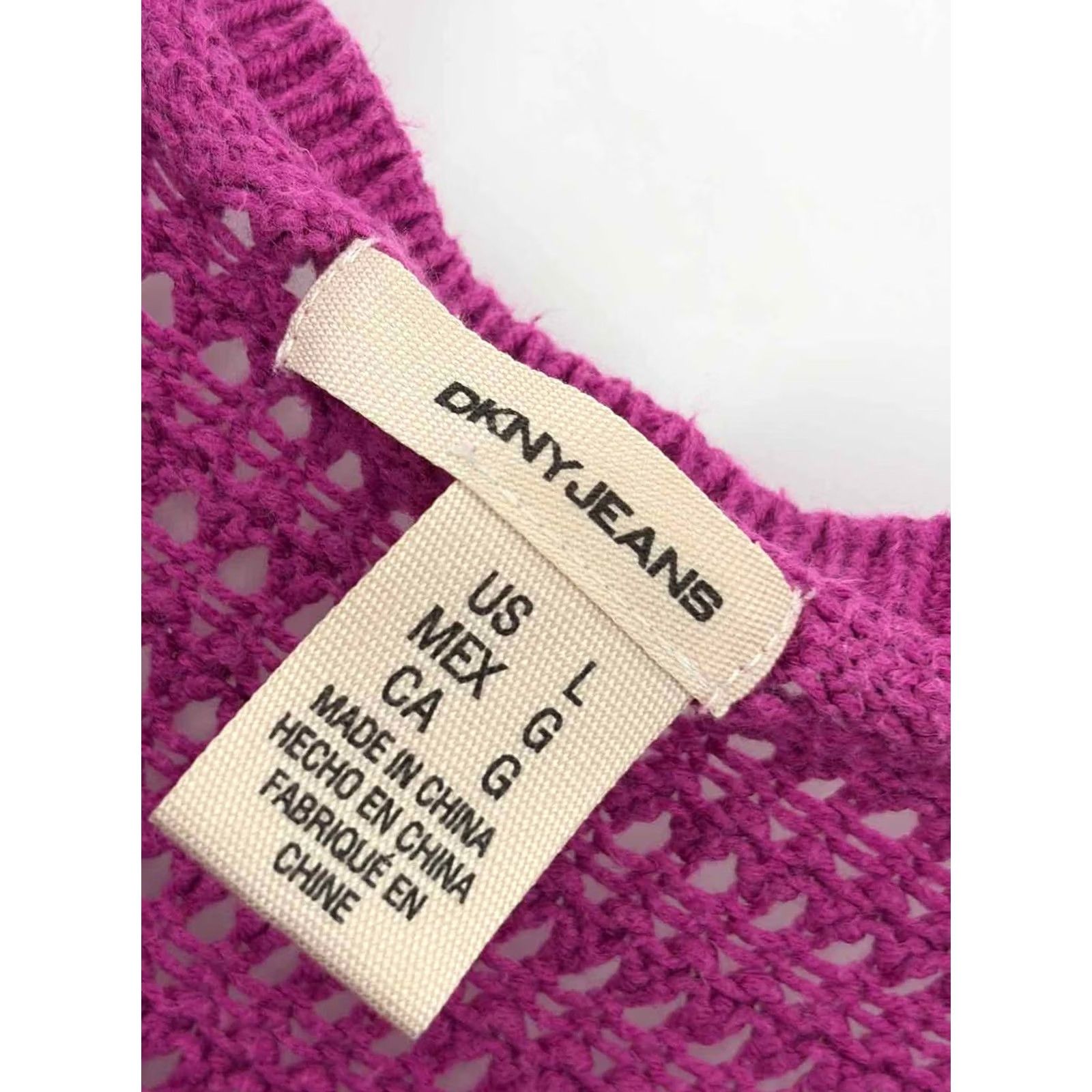 DKNY DKNY Cardigan Sweater Purple Large Size L / US 10 / IT 46 - 6 Thumbnail