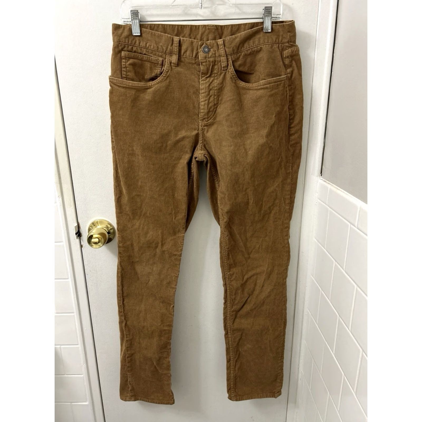 Brooks Brothers Brooks Brothers Red Fleece Corduroy Pants Slim Men 32x30 Brown Stretch Chino Casual Business Mens Pants Size US 32 / EU 48 - 2 Thumbnail