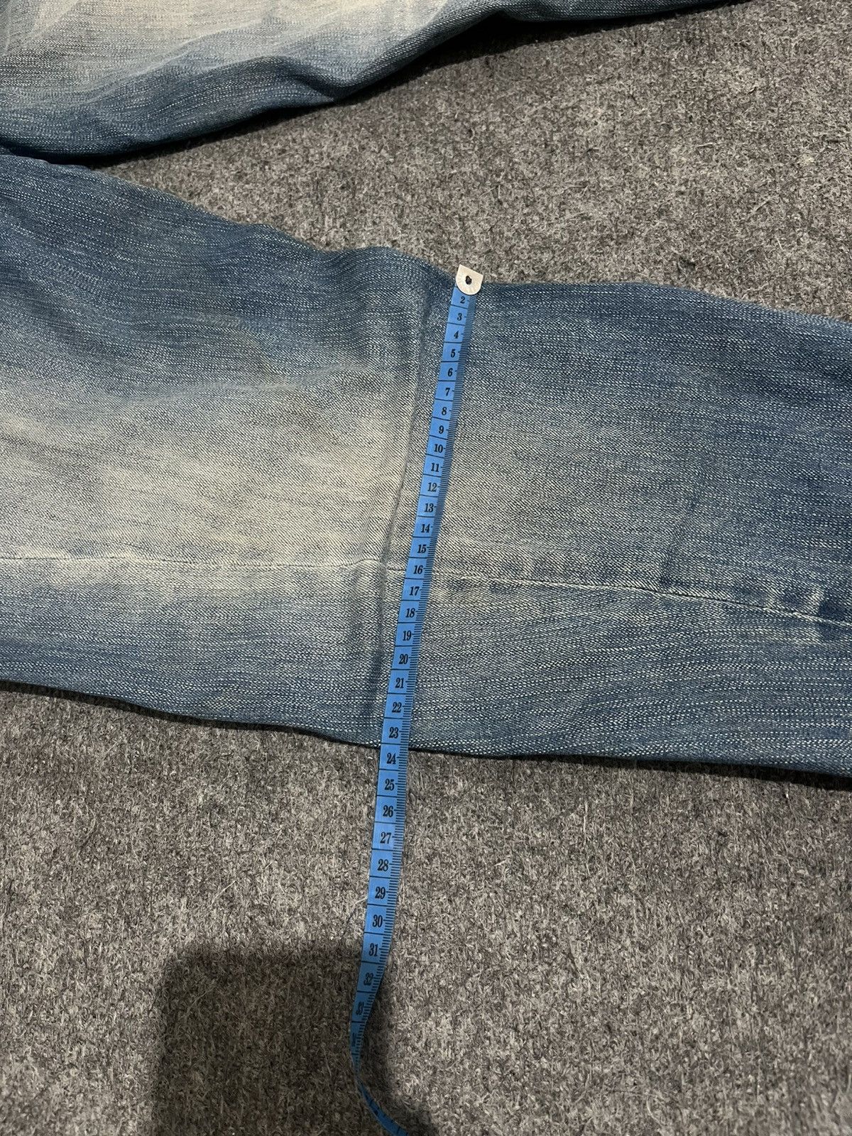 Japanese Brand Evisu Genes Baggy Denim Silver Logo Embroidery Y2K Style Size US 30 / EU 46 - 18 Thumbnail