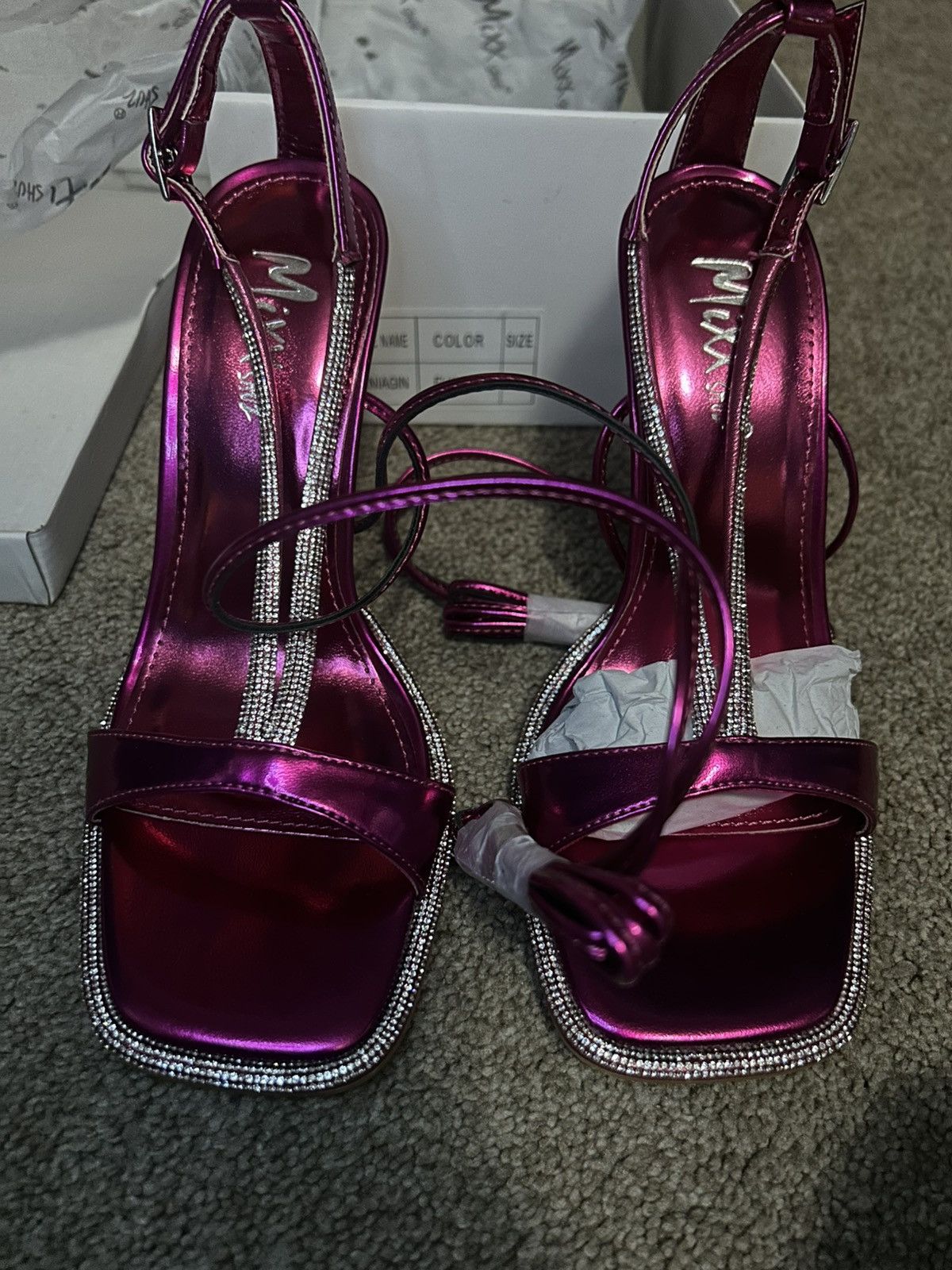 Other Mixxshuz Geniagin Fuchsia Heels Size US 5.5 / IT 35.5 - 3 Thumbnail