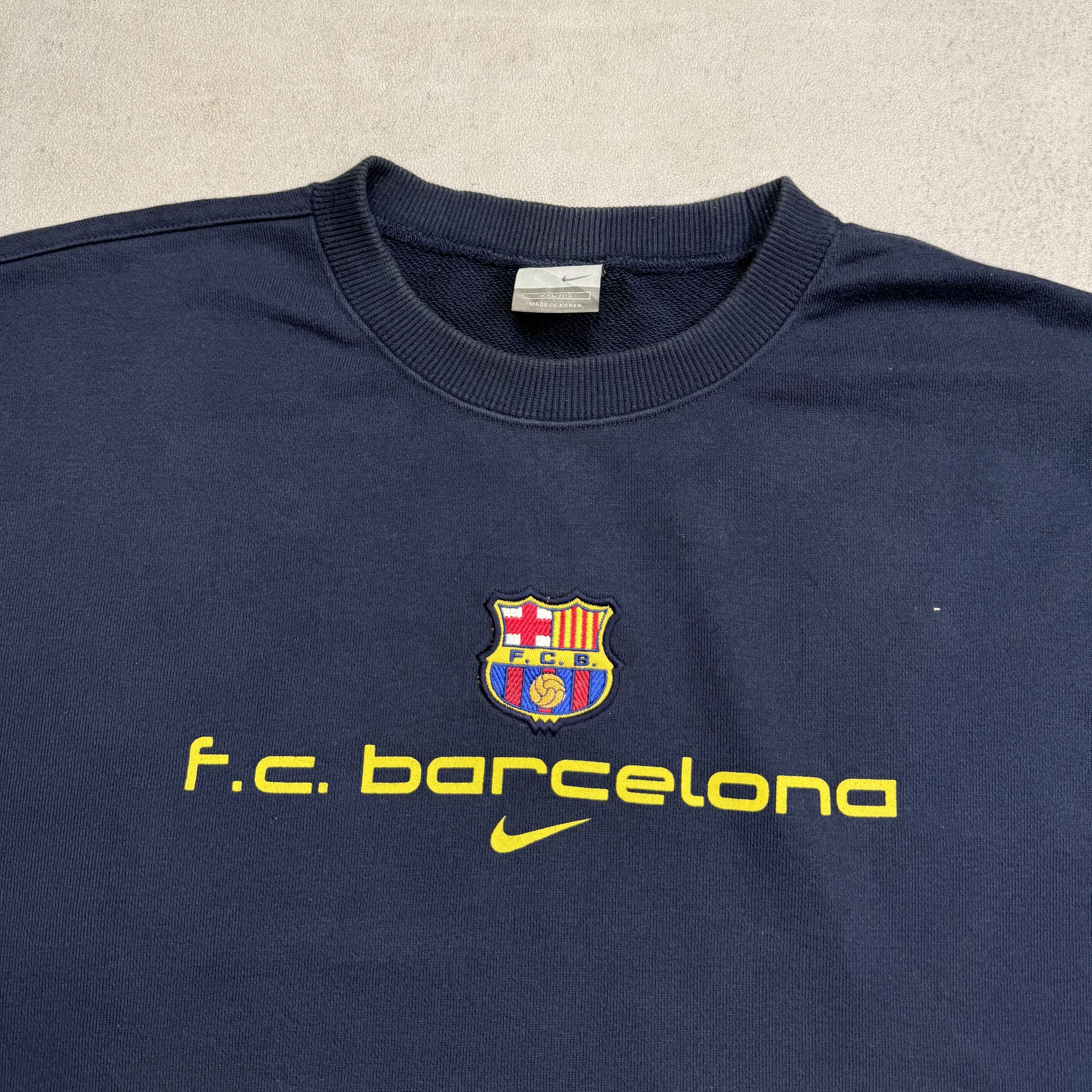Nike Vintage Nike Barcelona Sweatshirt Crewneck Size US XXL / EU 58 / 5 - 2 Thumbnail