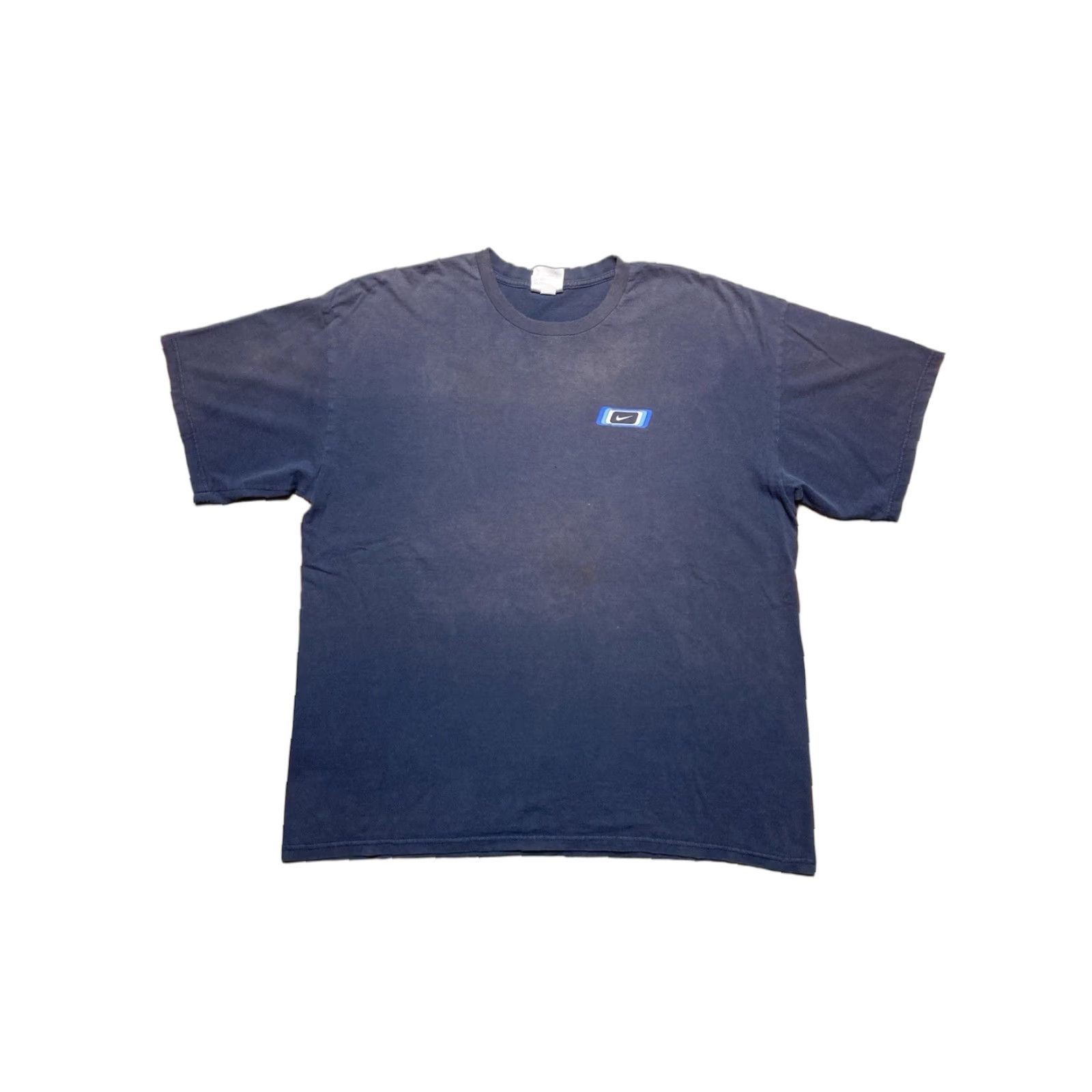 Nike VINTAGE Nike T-Shirt Men XL Navy Blue Check Logo Just Do It Swoosh Graphic Size US XL / EU 56 / 4 - 1 Thumbnail