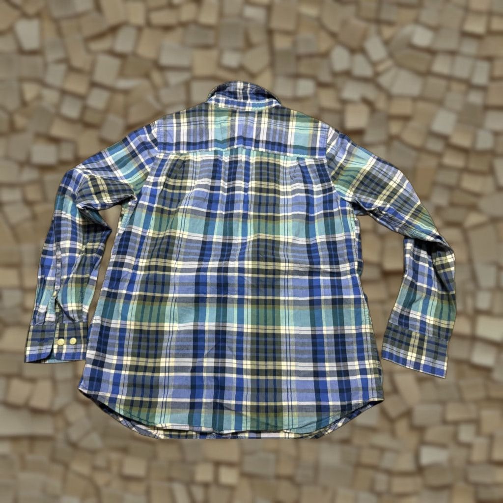 Vintage L.L. Bean Shirt Men's Small Blue White Plaid Long Sleeve Button Up Shirt Size US S / EU 44-46 / 1 - 1 Thumbnail