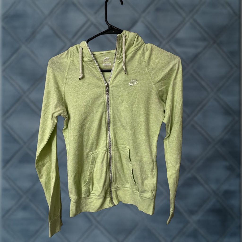 Nike Nike Sportswear Hoodie Women’s Time Out Full Zip Green Size S Flaw* Size S / US 4 / IT 40 - 1 Thumbnail