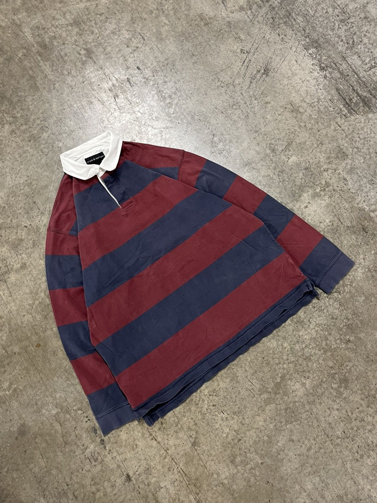 Croft & Barrow × Vintage Vintage rugby stripped polo preppy streetwear Size US XL / EU 56 / 4 - 3 Thumbnail