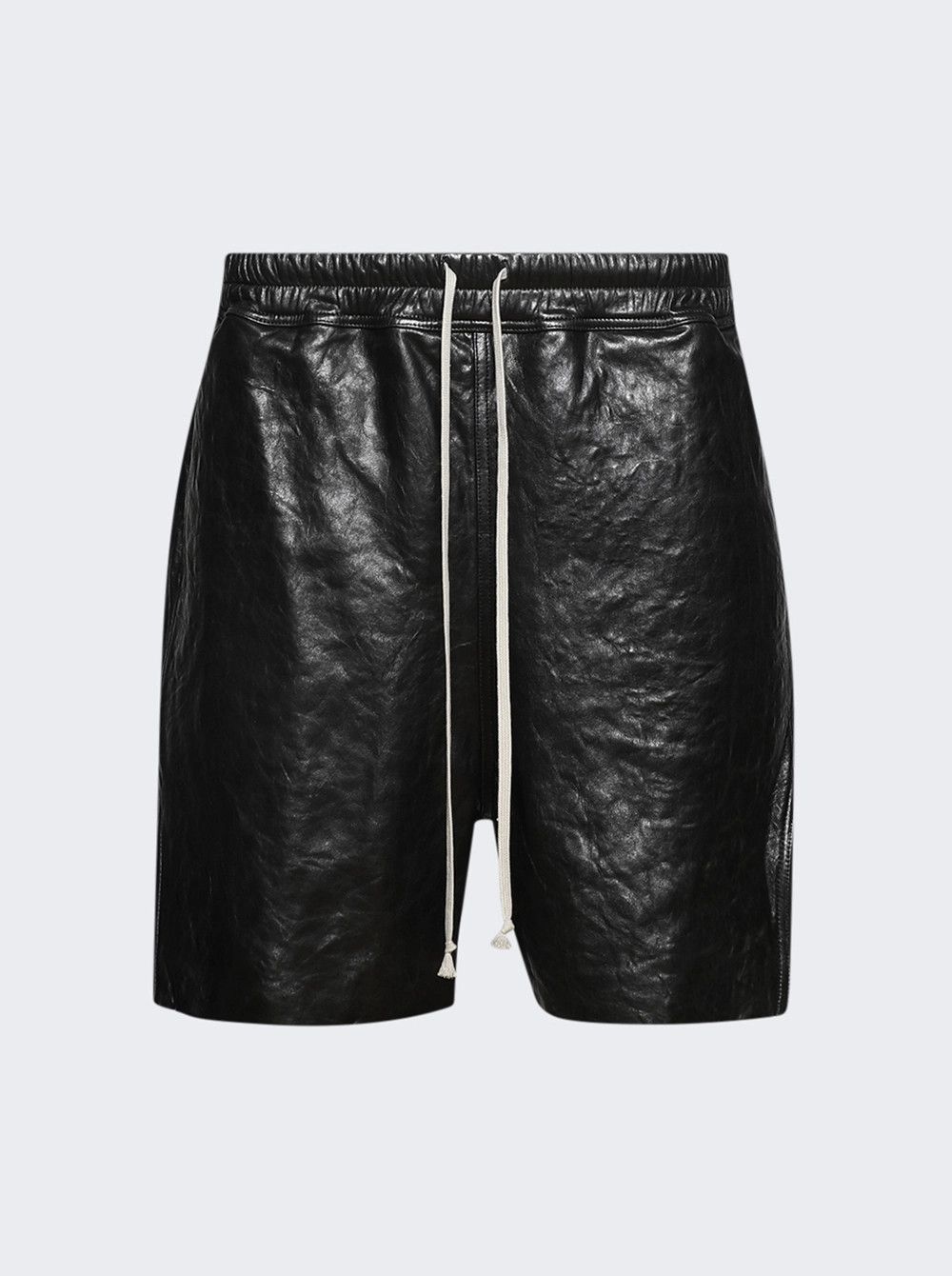 Rick Owens o1mle0426 Pelle Shorts Boxers in Black Size 26" / US 2 / IT 38 - 1 Thumbnail