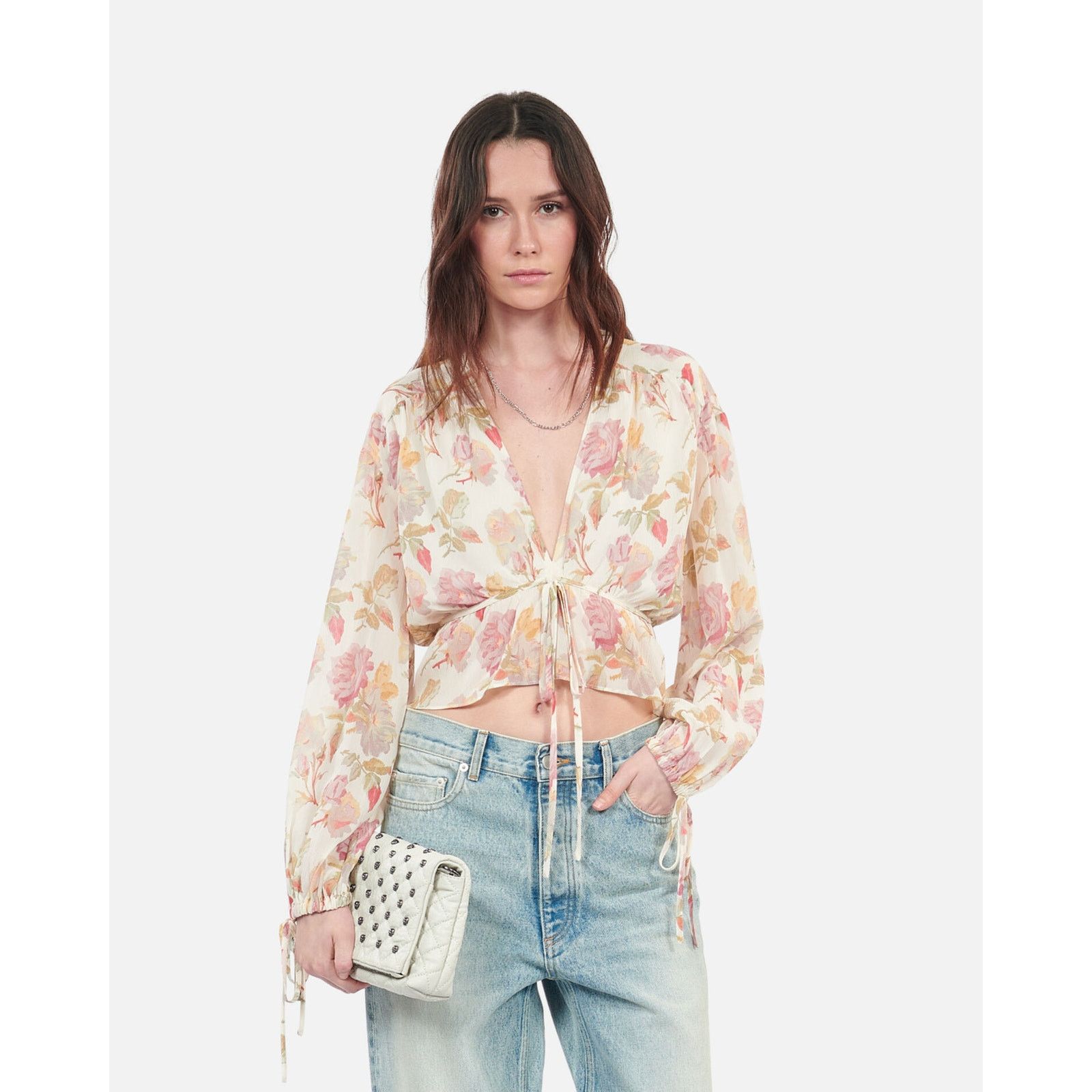 The Kooples $395 New The Kooples English Roses Silk Top - Small (1) Size S / US 4 / IT 40 - 2 Thumbnail