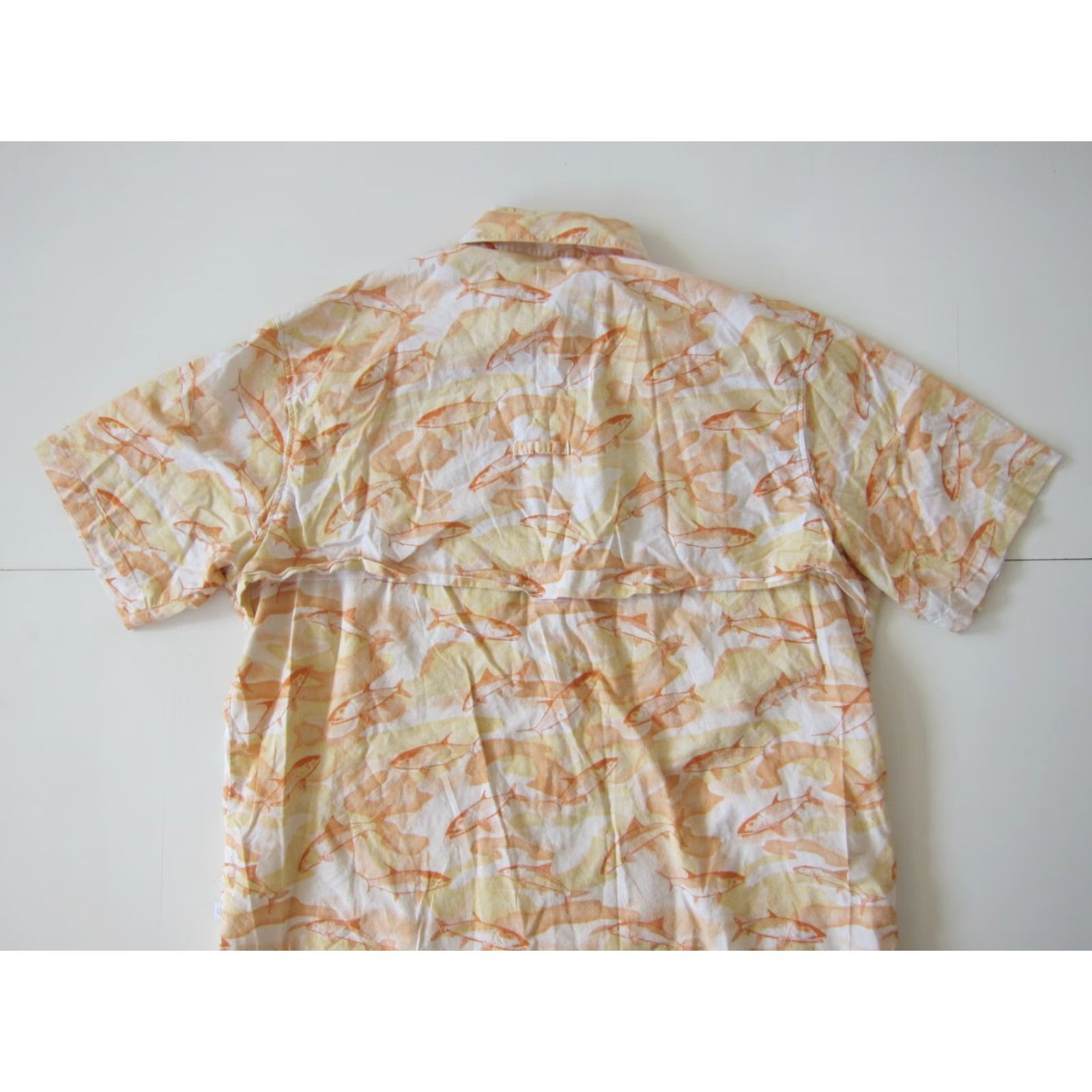 Vintage Cabela's Shirt Men 2XL Vented Short Sleeve Button Down Cotton Fish Orange Yellow"} Size US XXL / EU 58 / 5 - 6 Thumbnail