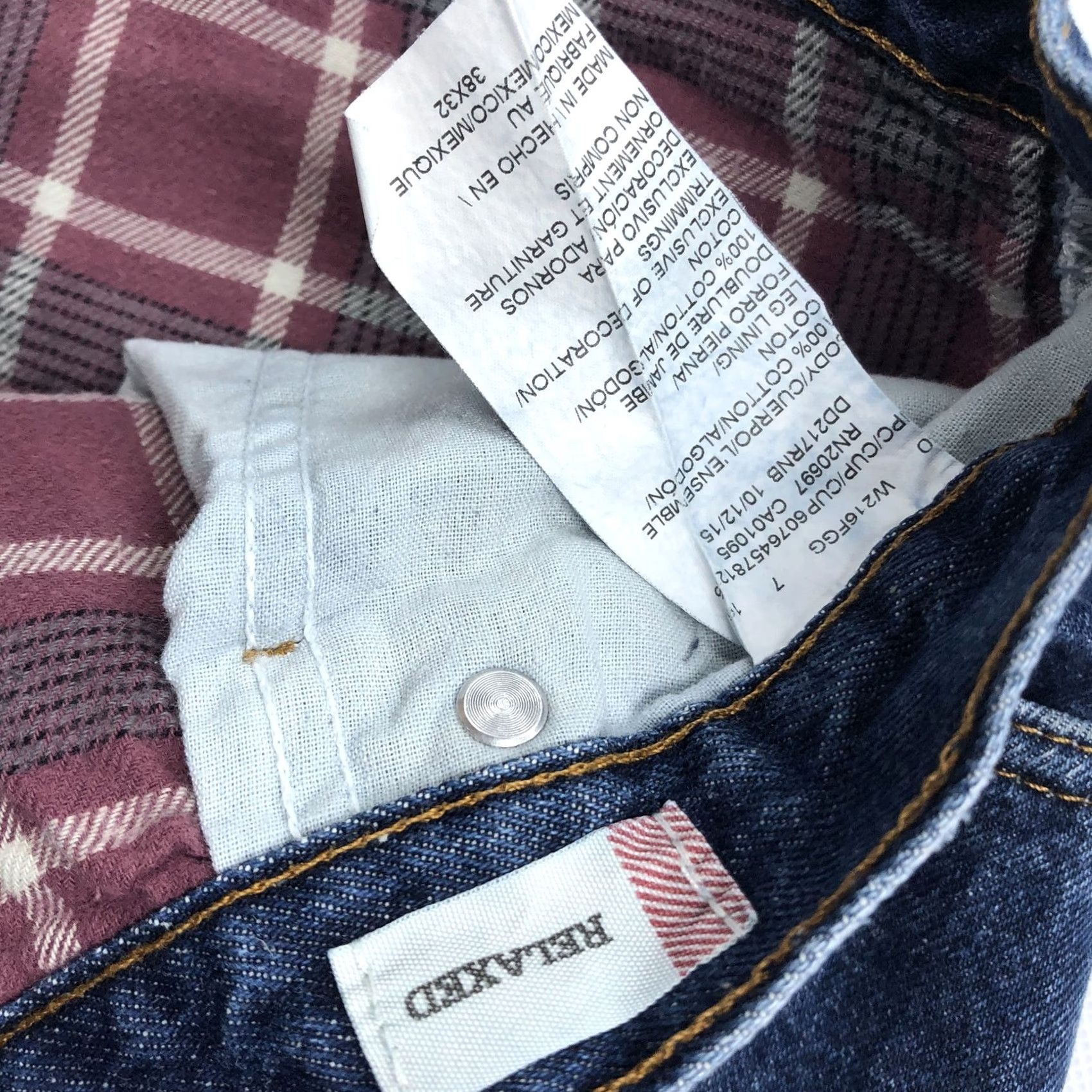 Dickies Dickies Jeans 38x32 Relaxed Fit Flannel Lined Dark Wash Blue Denim Shirt? Size US 38 / EU 54 - 3 Thumbnail