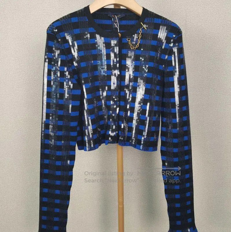 Louis Vuitton Louis Vuitton Blue Wool Knit Sweater . Size M / US 6-8 / IT 42-44 - 1 Thumbnail