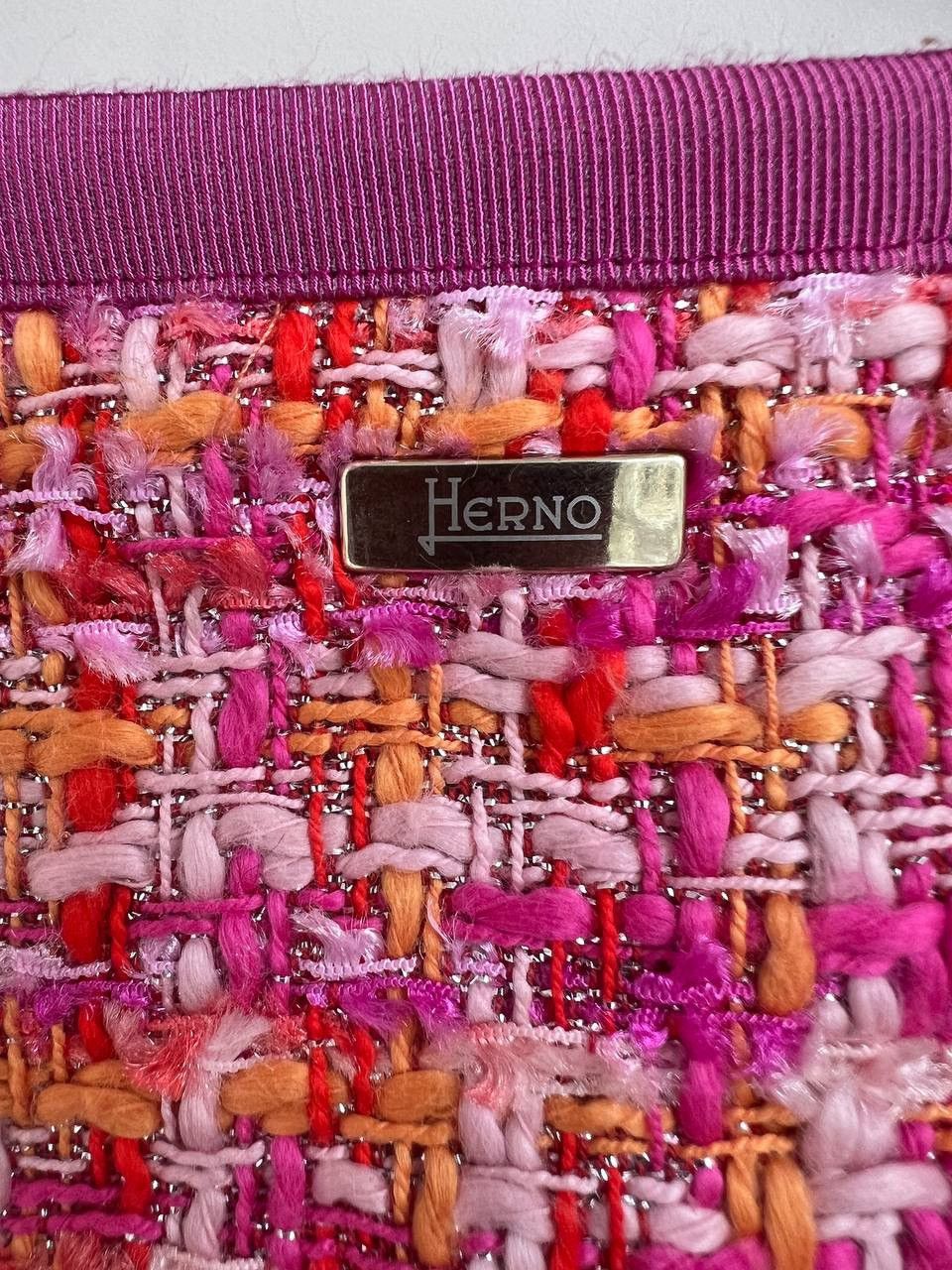 Herno HERNO Lurex embellished multicolour bouclé jacket Size XL / US 12-14 / IT 48-50 - 6 Thumbnail