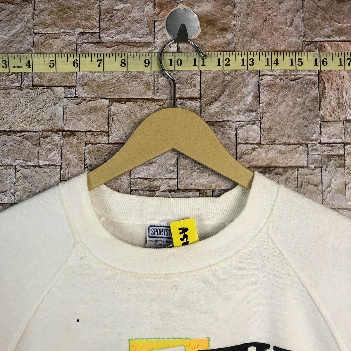 Vintage Sportswear Mitsuo Playboy New York White Sweatshirt #A515 Size US S / EU 44-46 / 1 - 4 Thumbnail