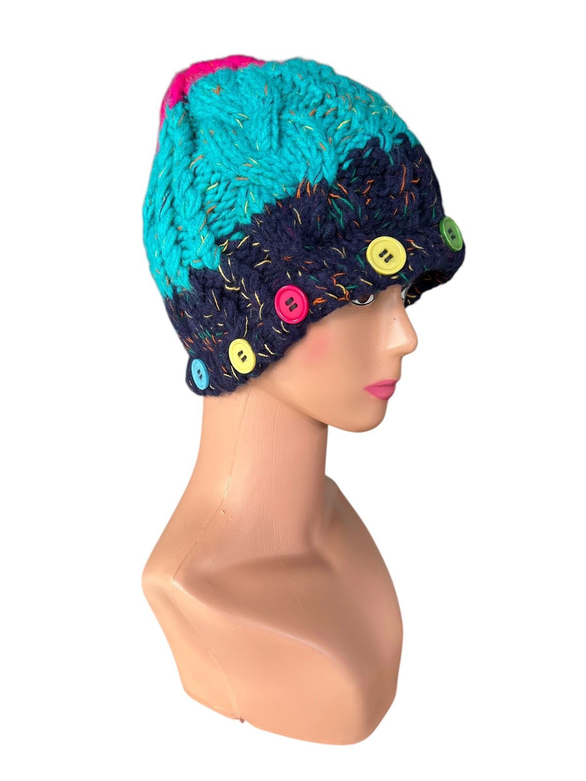Kapital Crochet Knitted Handmade Japanese Style Beanie Hats Size ONE SIZE - 2 Thumbnail