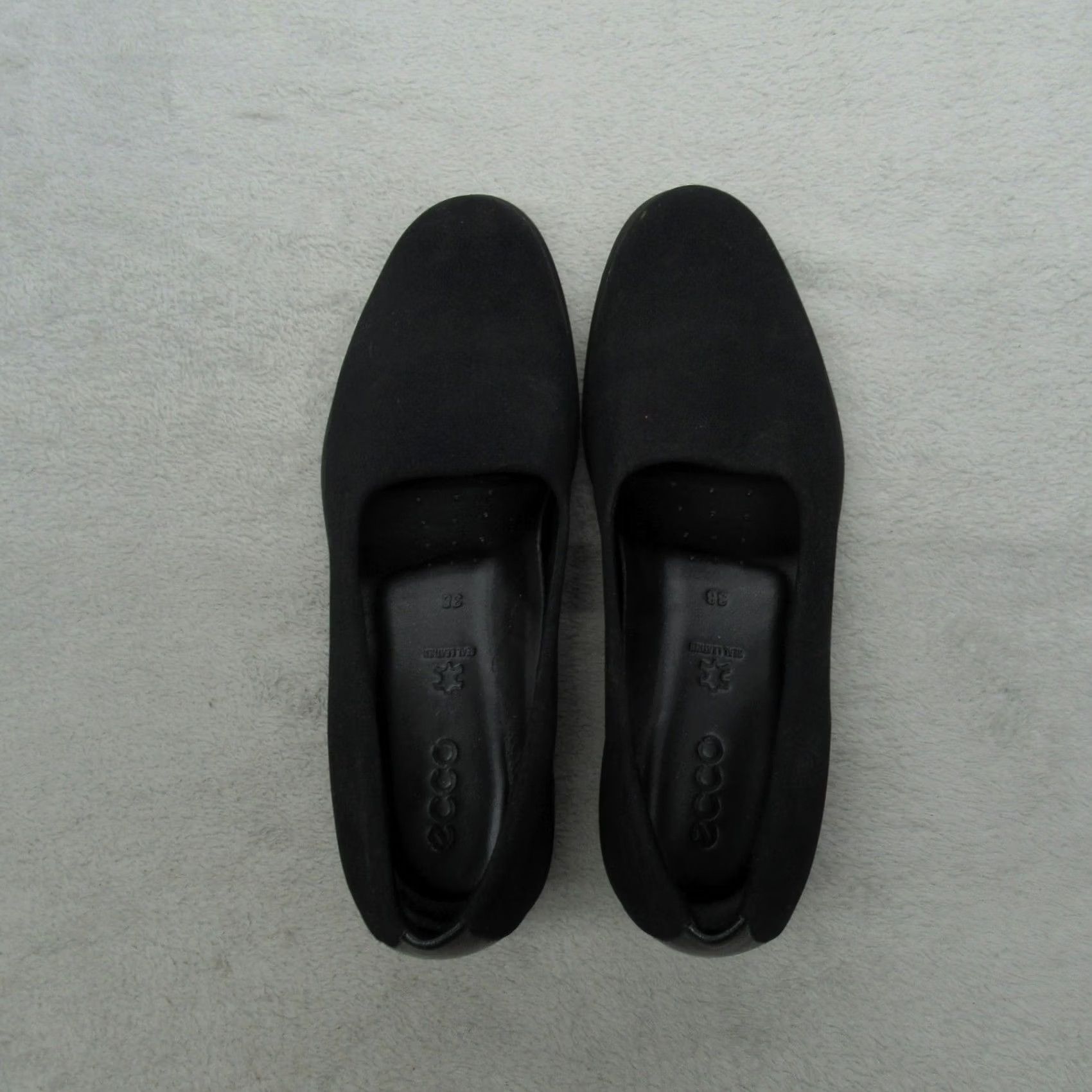 Ecco ECCO Womens Loafer Black Slip On Wedge Comfort Casual EU38 US7.5 UK5.5 EU38 7.5 5.5 38 Mens? Size US 6 / IT 36 - 4 Thumbnail