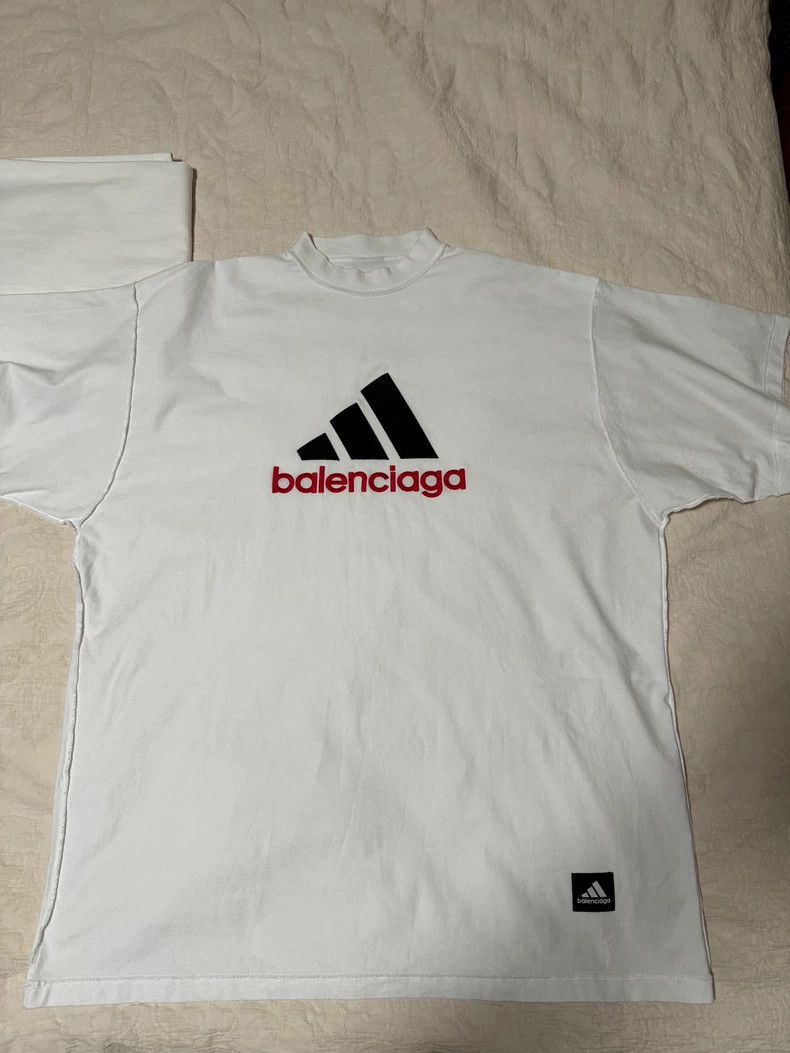 Balenciaga Balenciaga Adidas Co-branded T-Shirt Size US L / EU 52-54 / 3 - 1 Thumbnail