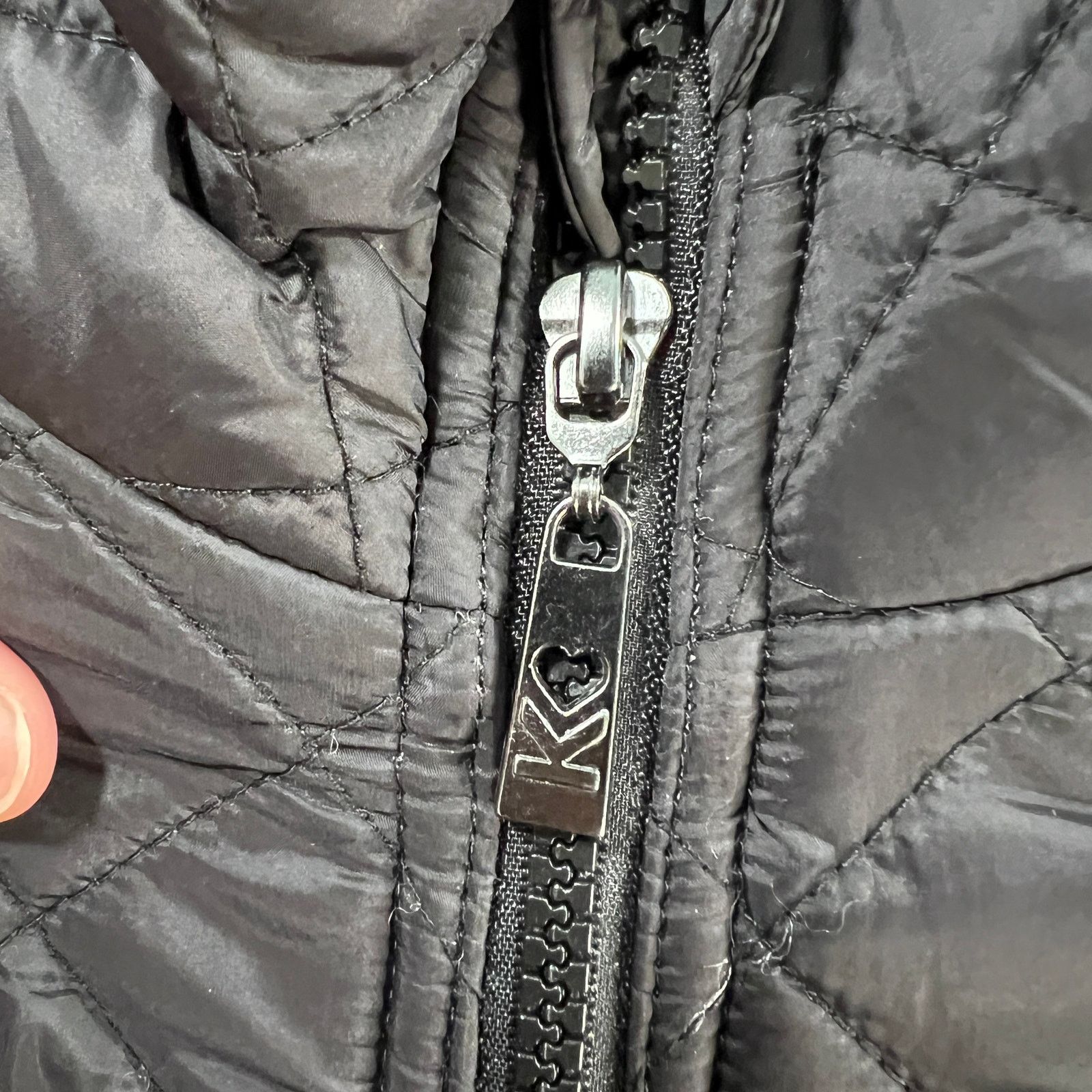Other Belle by Kim Gravel Quilted Zip-Front Jacket Black Size XL / US 12-14 / IT 48-50 - 11 Thumbnail