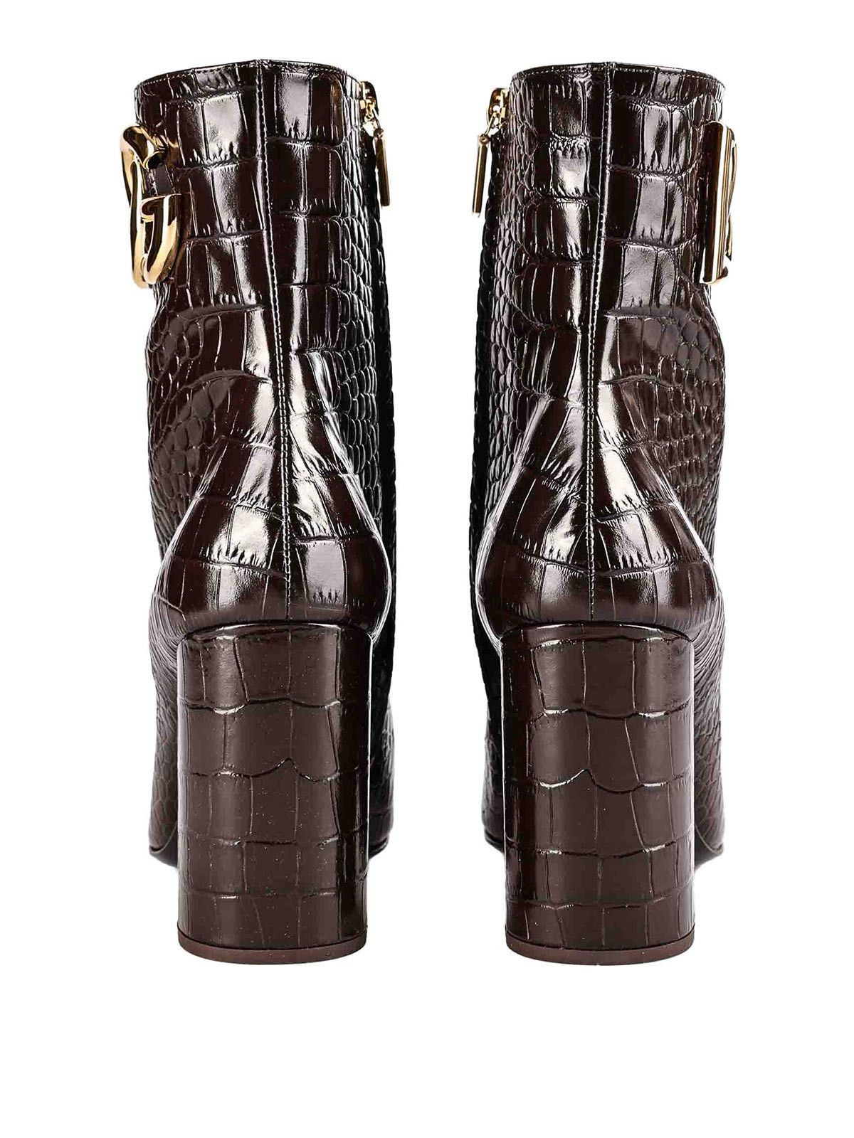 Dolce & Gabbana o1y0825 Ankle Boots in Dark Brown Size US 9 / IT 39 - 3 Thumbnail