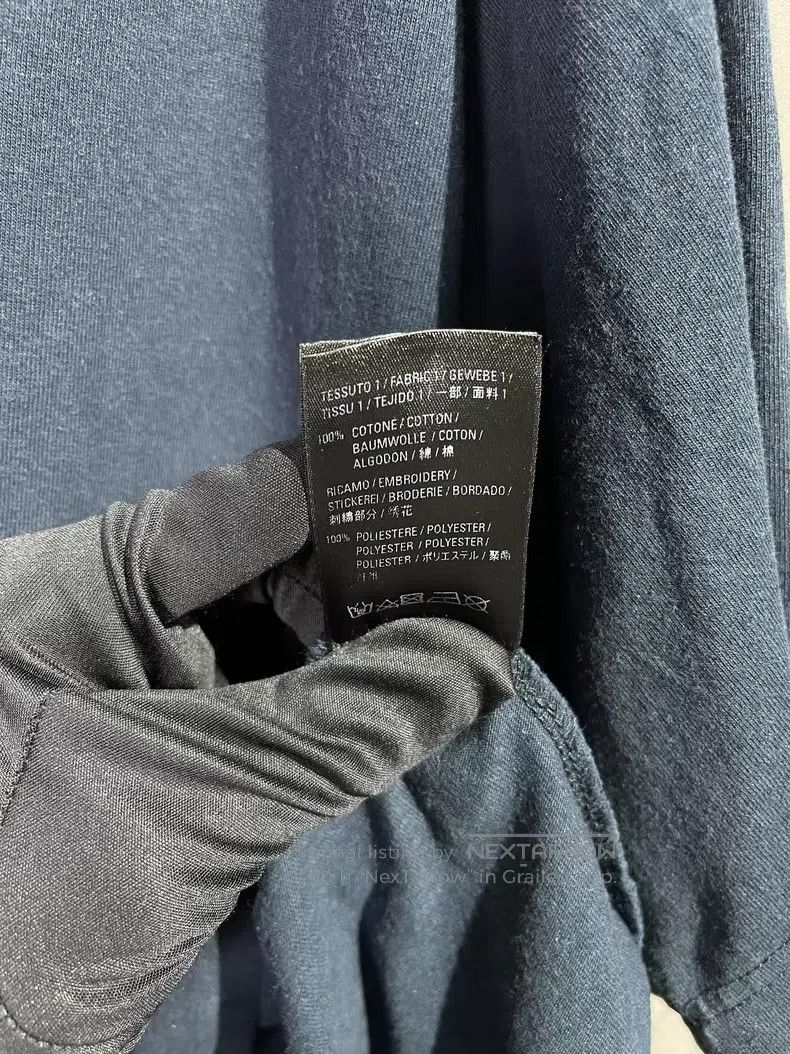 Balenciaga Balenciaga Dark Blue Cursive Letter Short Sleeve Size US M / EU 48-50 / 2 - 6 Thumbnail