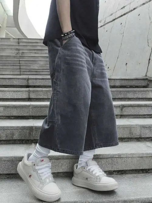 Jean Opium Washed Y2k Shorts Jorts Denim Size US 33 - 1 Thumbnail