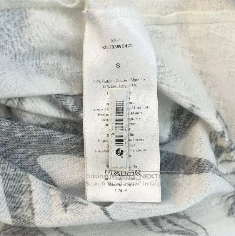 Dior Dior White Cotton Printed Women's T. Size S / US 4 / IT 40 - 5 Thumbnail