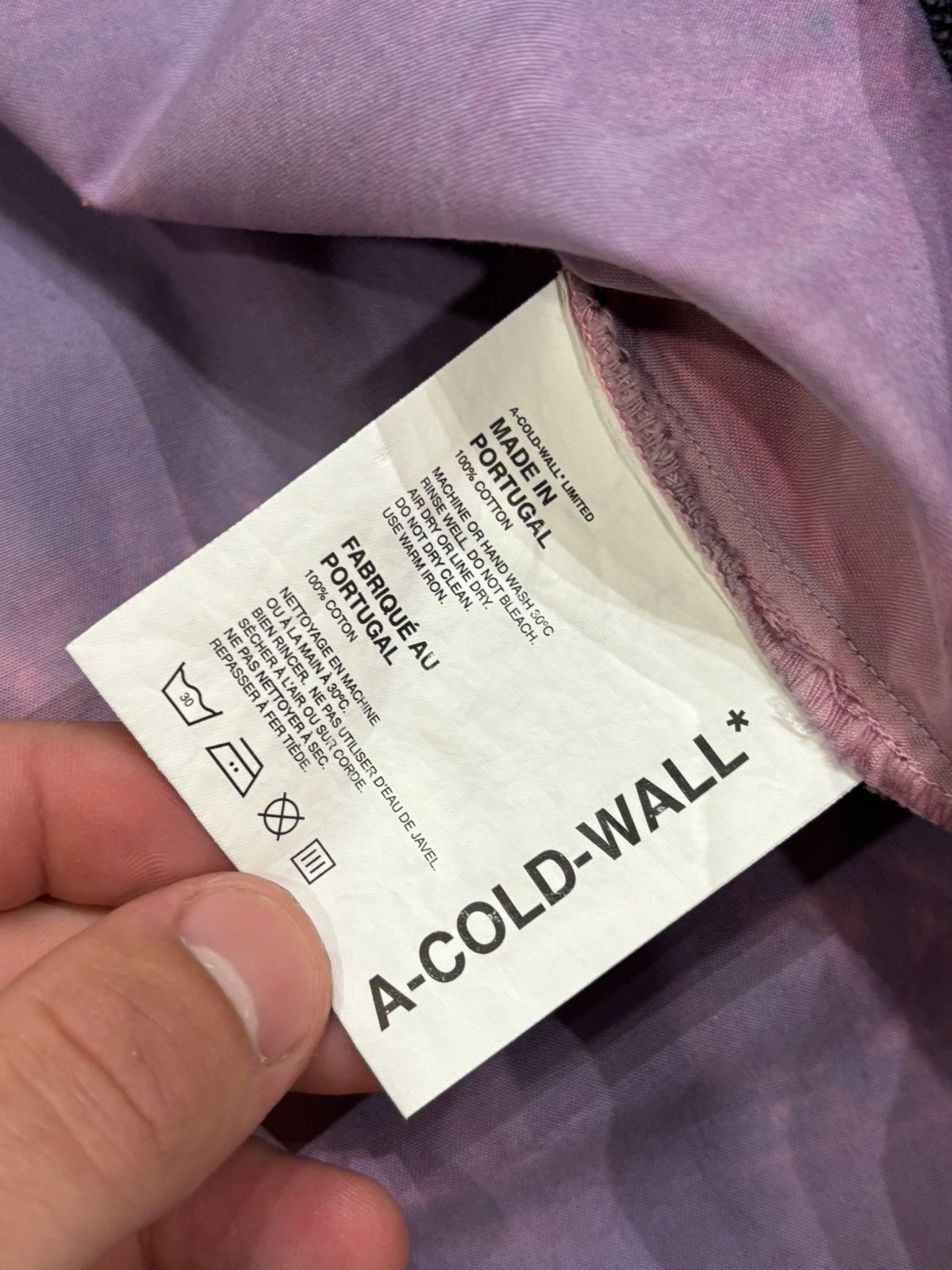 A-COLD-WALL* ACW Tie Dye Button Up Shirt Size US L / EU 52-54 / 3 - 4 Thumbnail