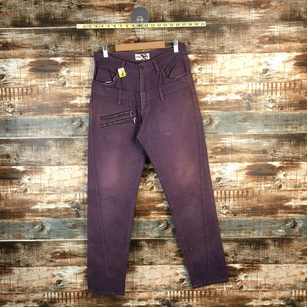 Japanese Brand DL Jungle Strom double waist rapper Purple Cargo Pants #C743 Size US 30 / EU 46 - 1 Thumbnail