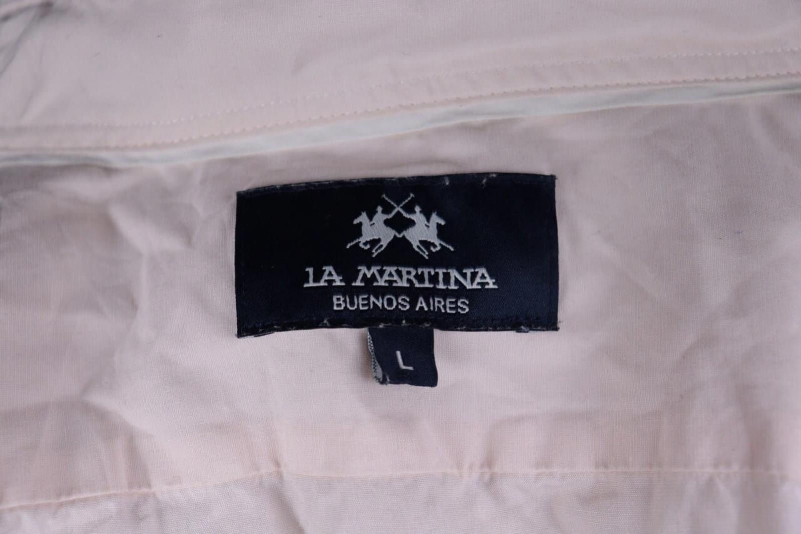La Martina La Marina Buenos Aires Pink Button Down Shirt Size L Size US L / EU 52-54 / 3 - 8 Thumbnail