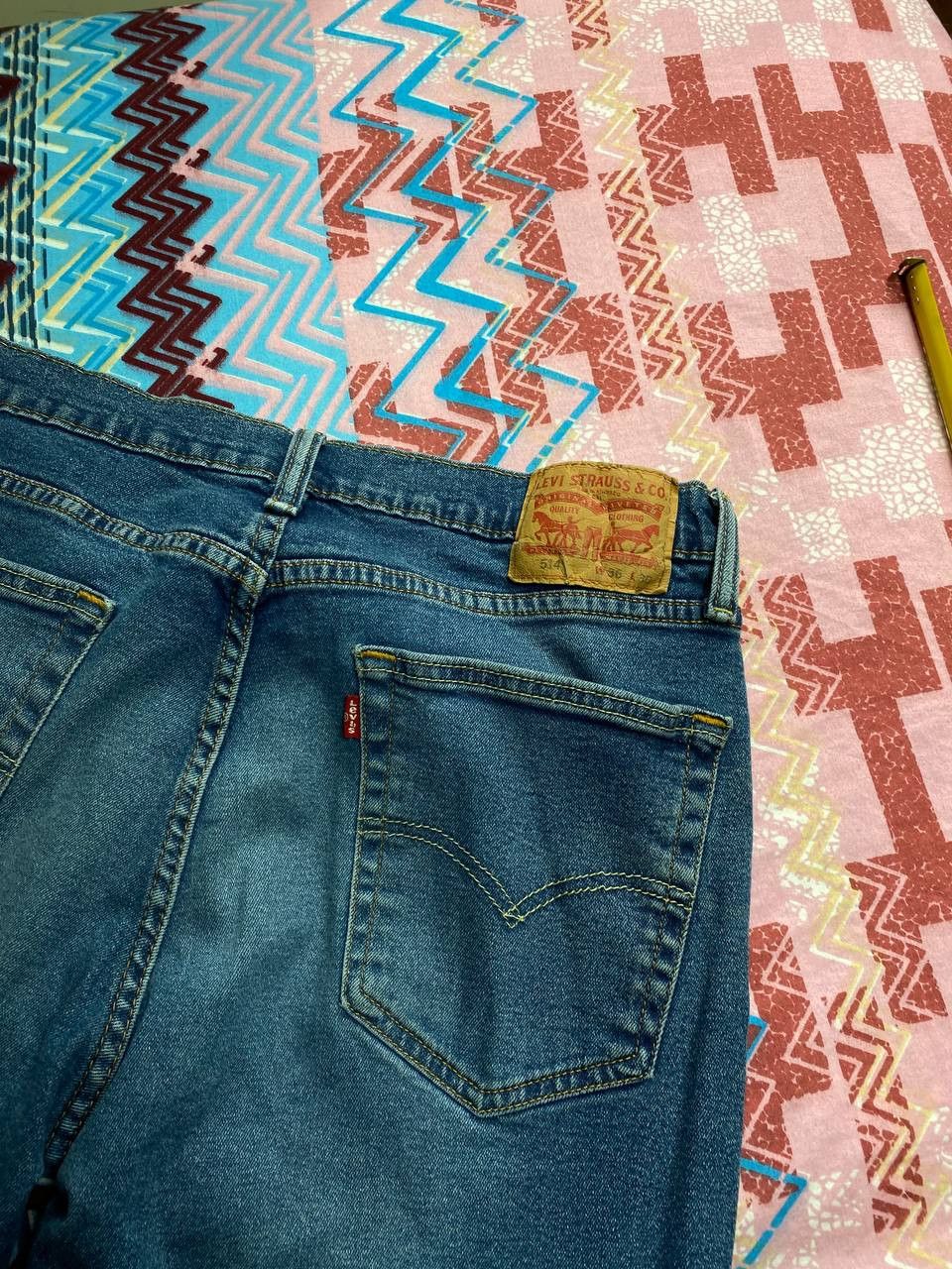 Levi's × Vintage Vintage Levi’s 514 Jeans Denim Y2K Selvedge 90s Size US 36 / EU 52 - 15 Thumbnail
