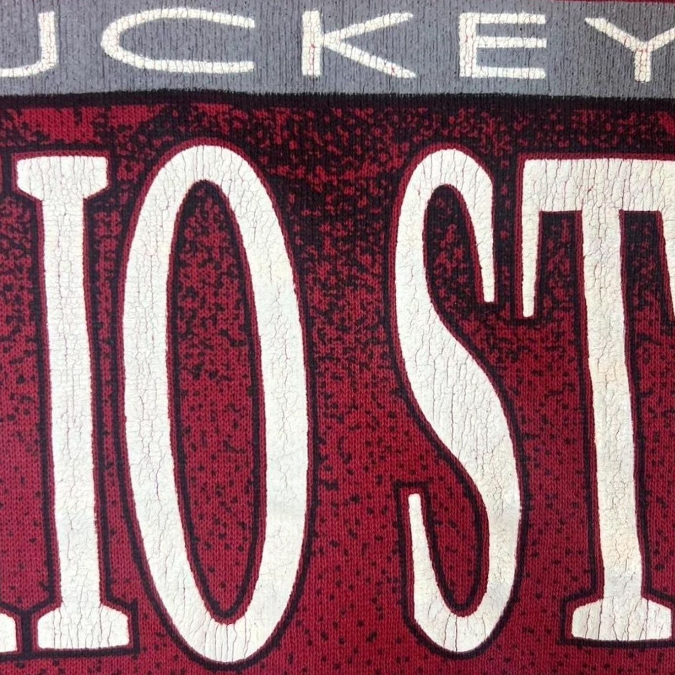 Tultex VINTAGE Ohio State Buckeyes Graphic Red Sweatshirt M Mens Long Sleeve Pullover Size M Big Spellout Front 90s Size US M / EU 48-50 / 2 - 5 Thumbnail