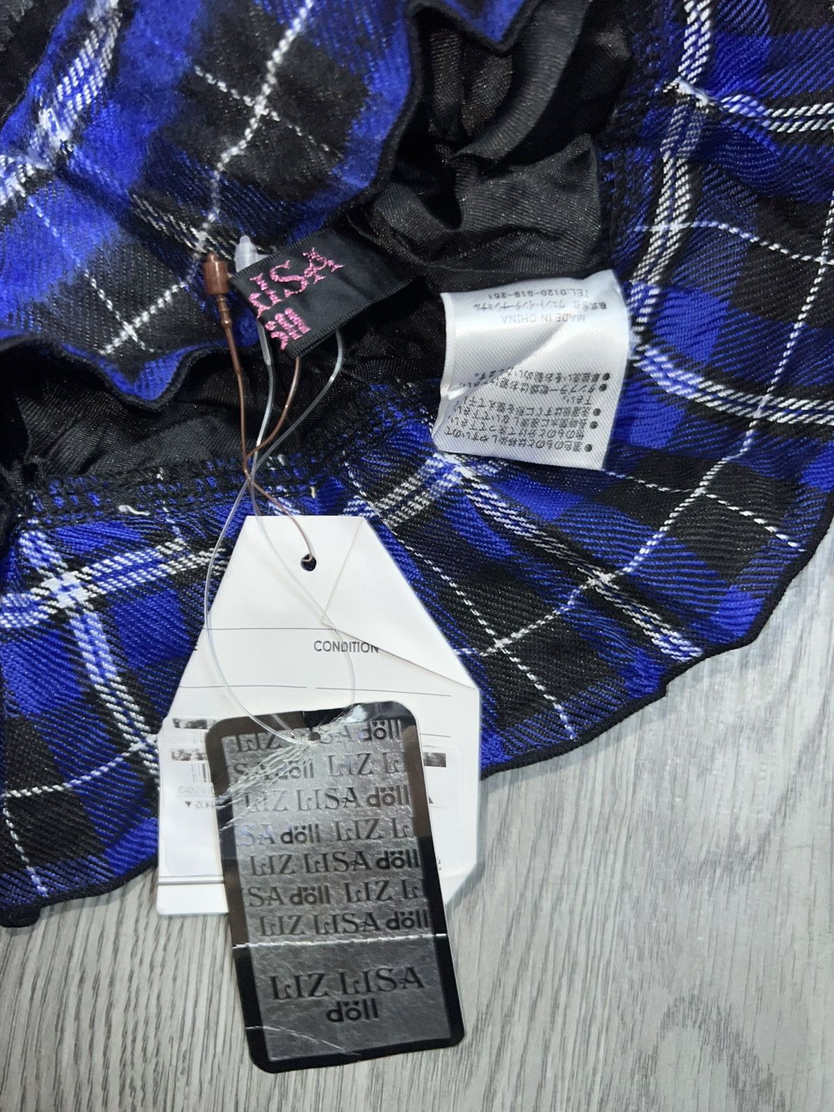 LIZ LISA Liz Lisa Doll tartan big bow tie layered skirts 💙 Size 25" / US 0 / IT 36 - 11 Thumbnail