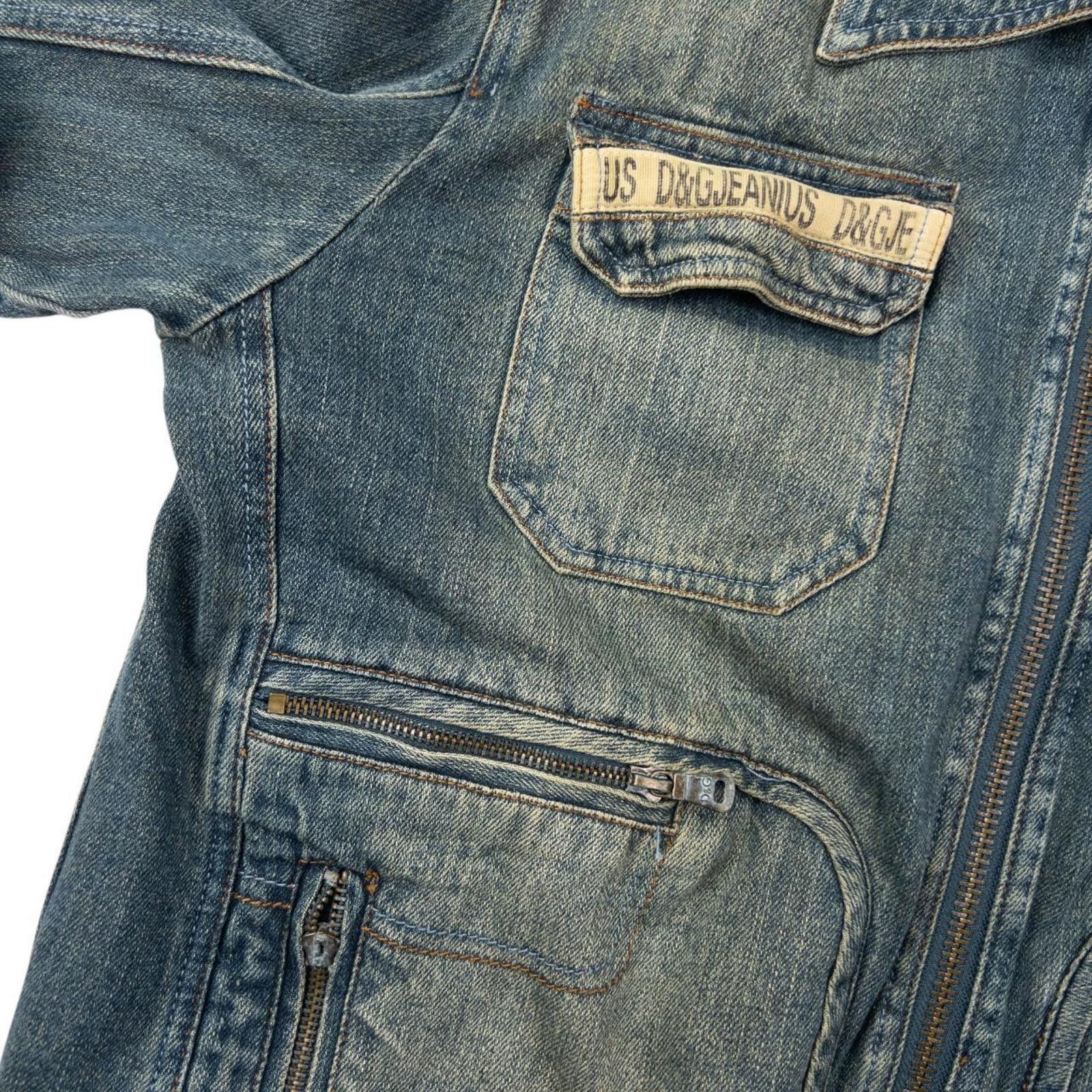 Dolce & Gabbana Vintage Dolce & Gabbana Multi Pocket Denim Jacket Size L Size US L / EU 52-54 / 3 - 6 Thumbnail