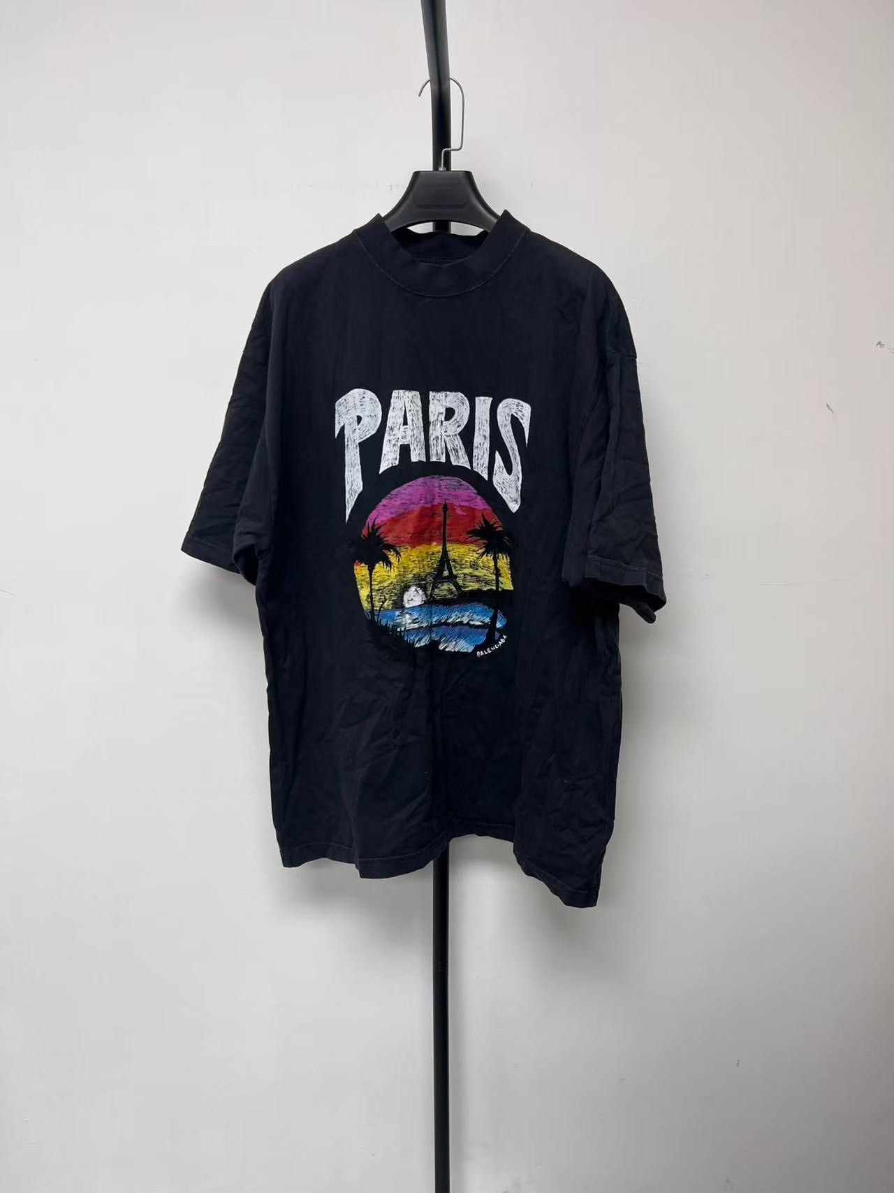 Balenciaga Balenciaga Letter Building Print Crewneck T-shirt Size US L / EU 52-54 / 3 - 1 Thumbnail