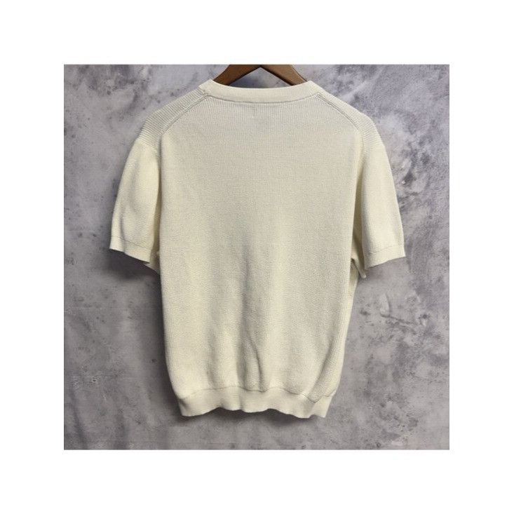 Club Monaco Club Monaco Knit Sweater Shirt Mens 2XL White Cotton Size US XXL / EU 58 / 5 - 2 Thumbnail