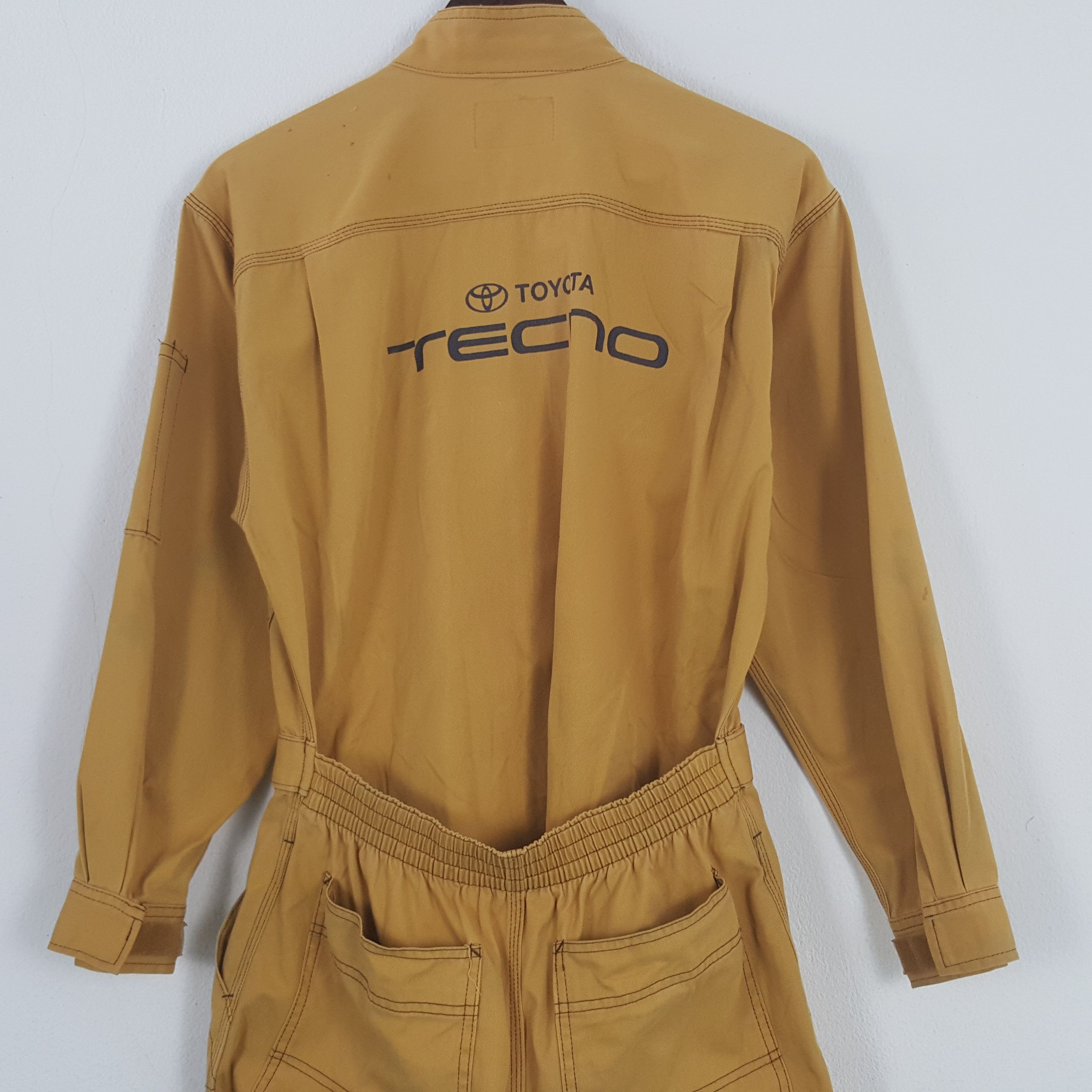 Japanese Brand × Vintage Vintage Toyota Tecno Racing Coverall Jumpsuit Jacket Size US XS / EU 42 / 0 - 2 Thumbnail