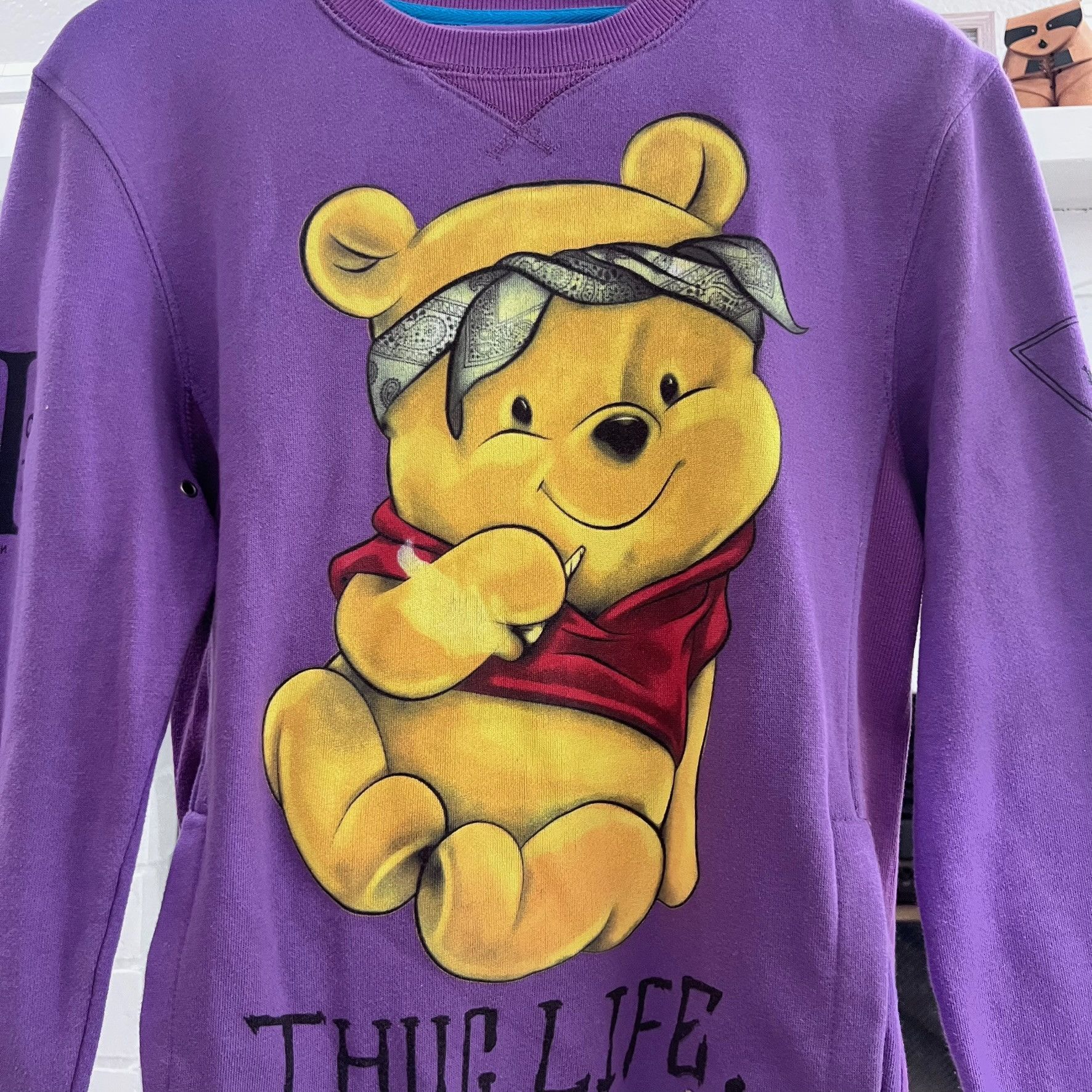 Other Entreels Baby Winnie The Pooh Thug Life Crewneck Pullover Size S / US 4 / IT 40 - 2 Thumbnail
