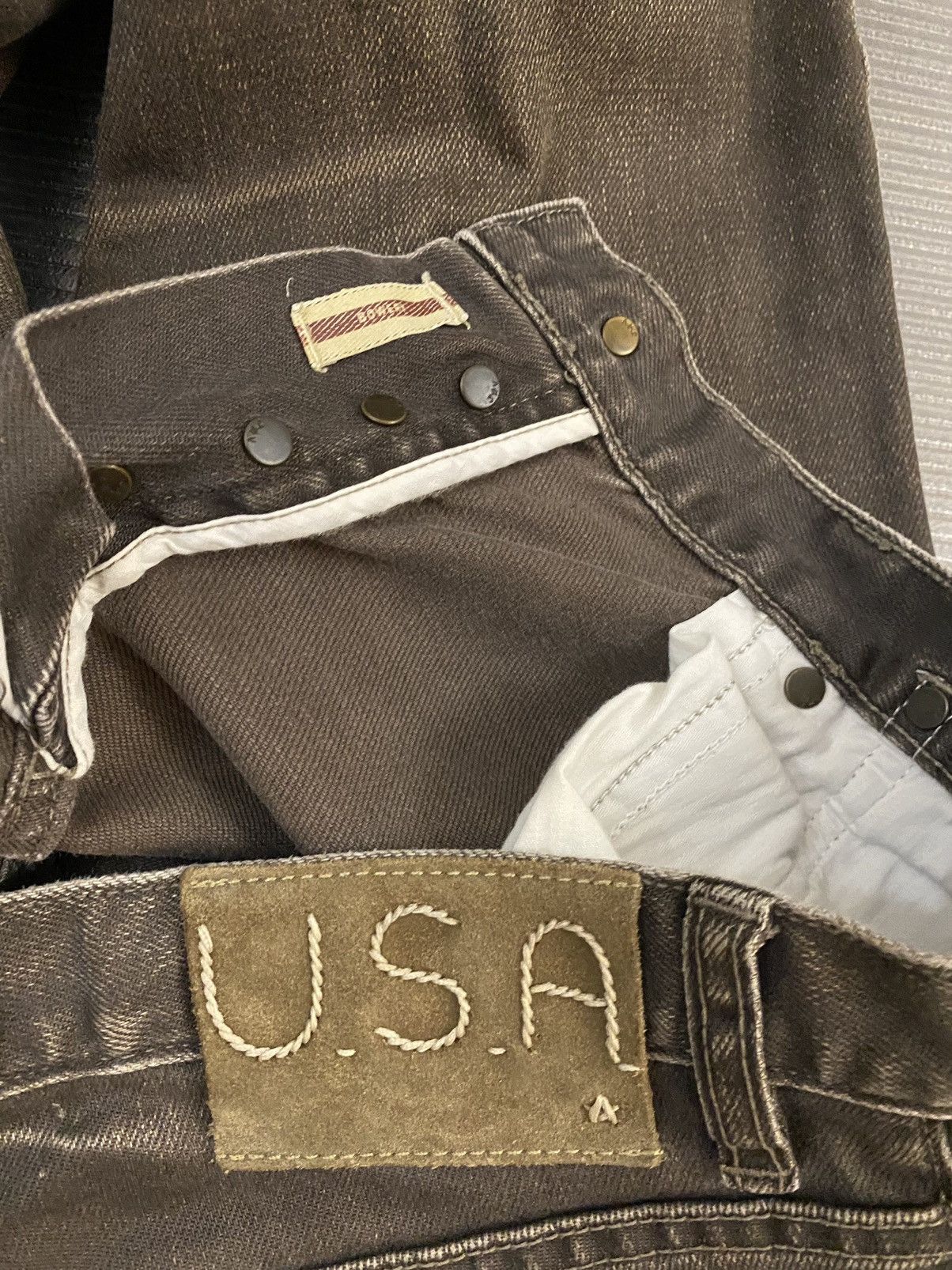 John Varvatos John Varvatos USA Asphalt Bowery Button fly jeans 32RG Size US 32 / EU 48 - 8 Thumbnail