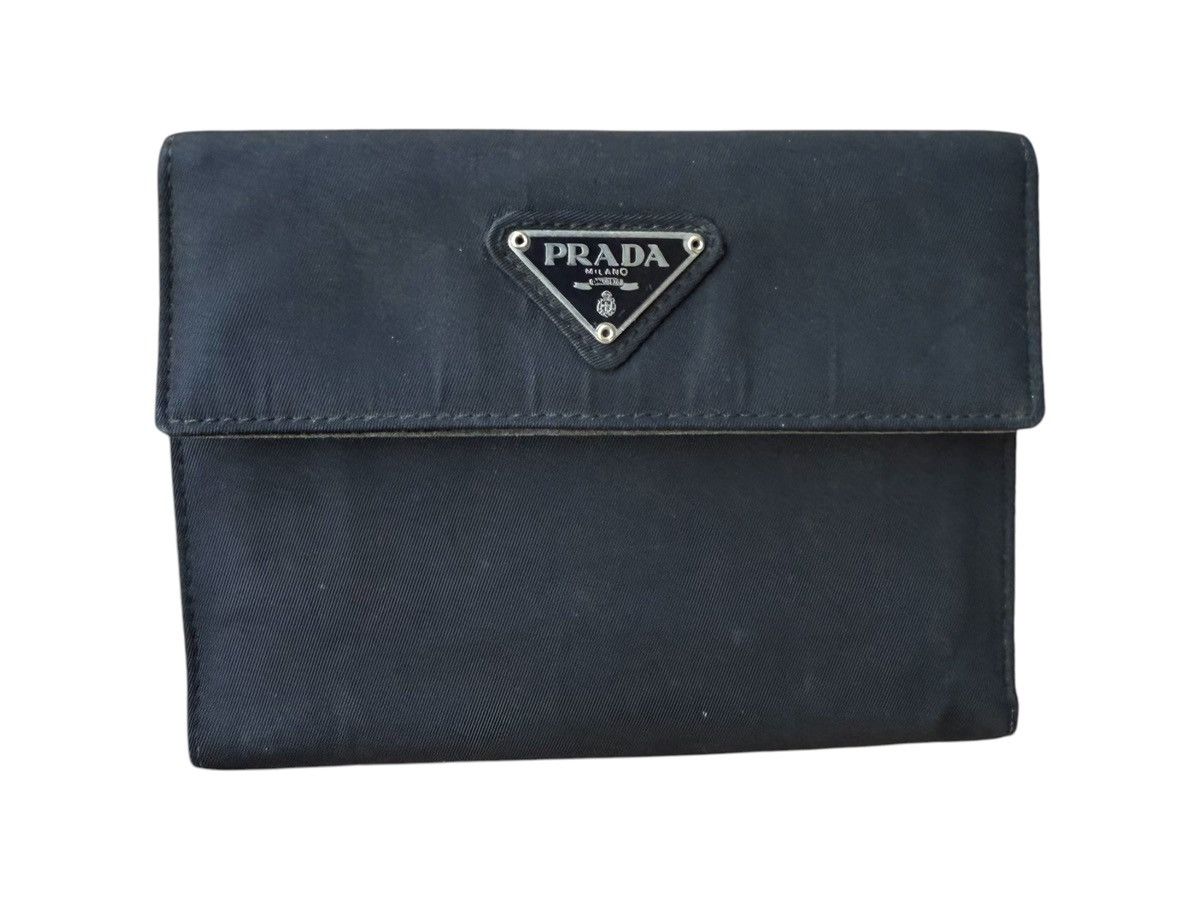 Prada Vintage Prada Logo Plaque Nylon Folding Wallet Size ONE SIZE - 1 Thumbnail