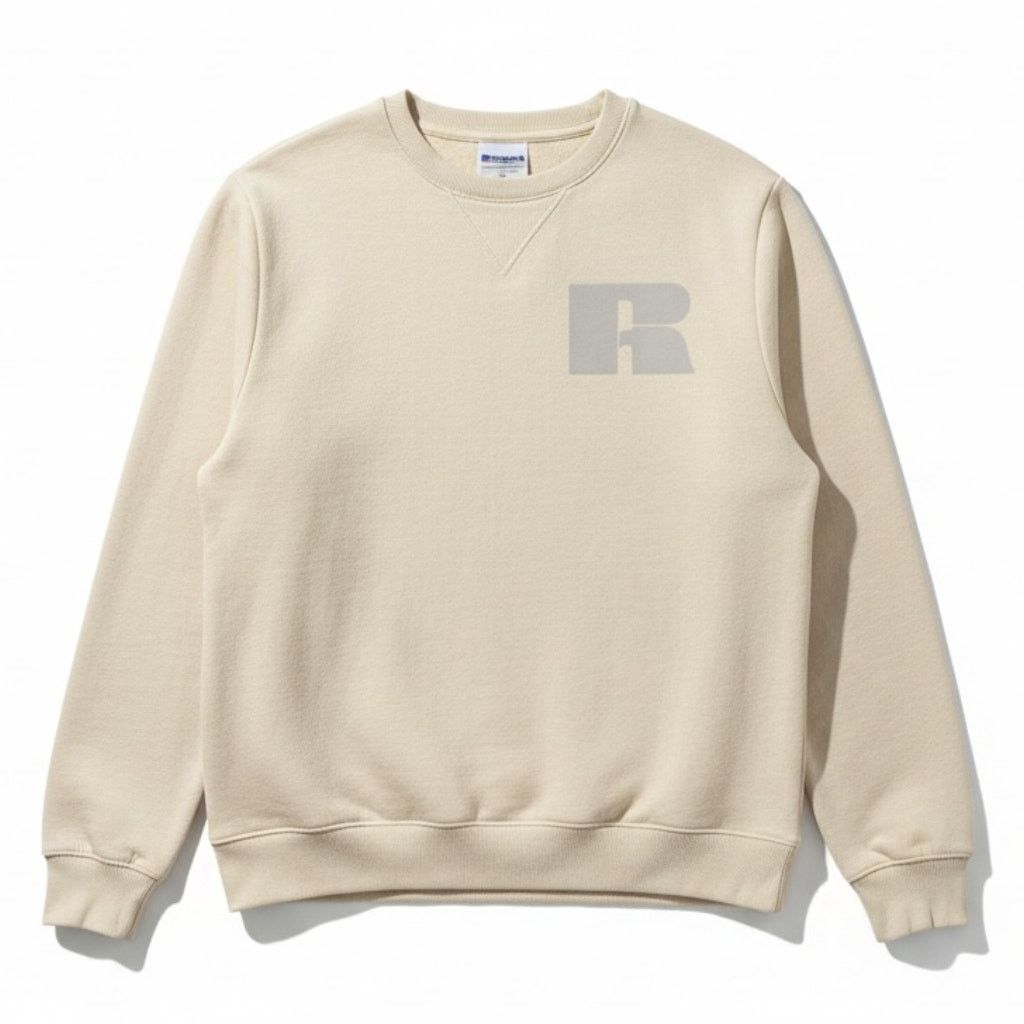 Russell Athletic Vintage 90s Russell Athletic Crewneck Sweatshirt Natural M Size US M / EU 48-50 / 2 - 1 Thumbnail