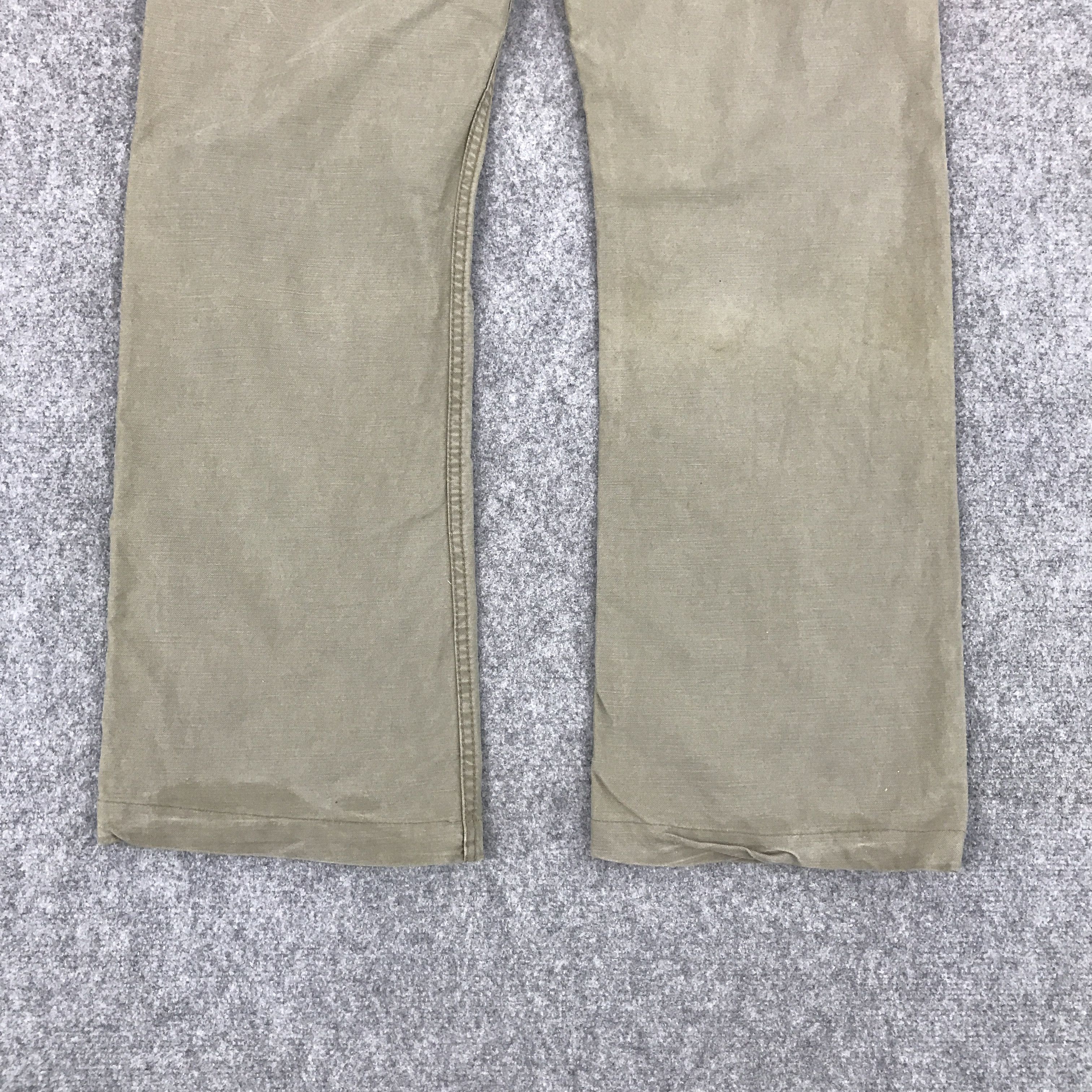 Edwin × Japanese Brand FLARE EDWIN 505 KHAKI BOOTCUT DESIGN PANTS Size US 32 / EU 48 - 6 Thumbnail