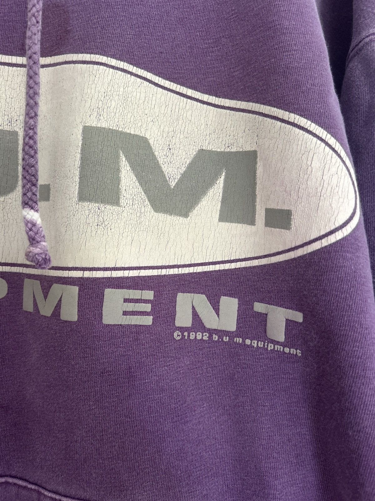 B.U.M Equipment 1992 B.U.M Equipment Faded Purple Oversized Hoodie Size US M / EU 48-50 / 2 - 3 Thumbnail