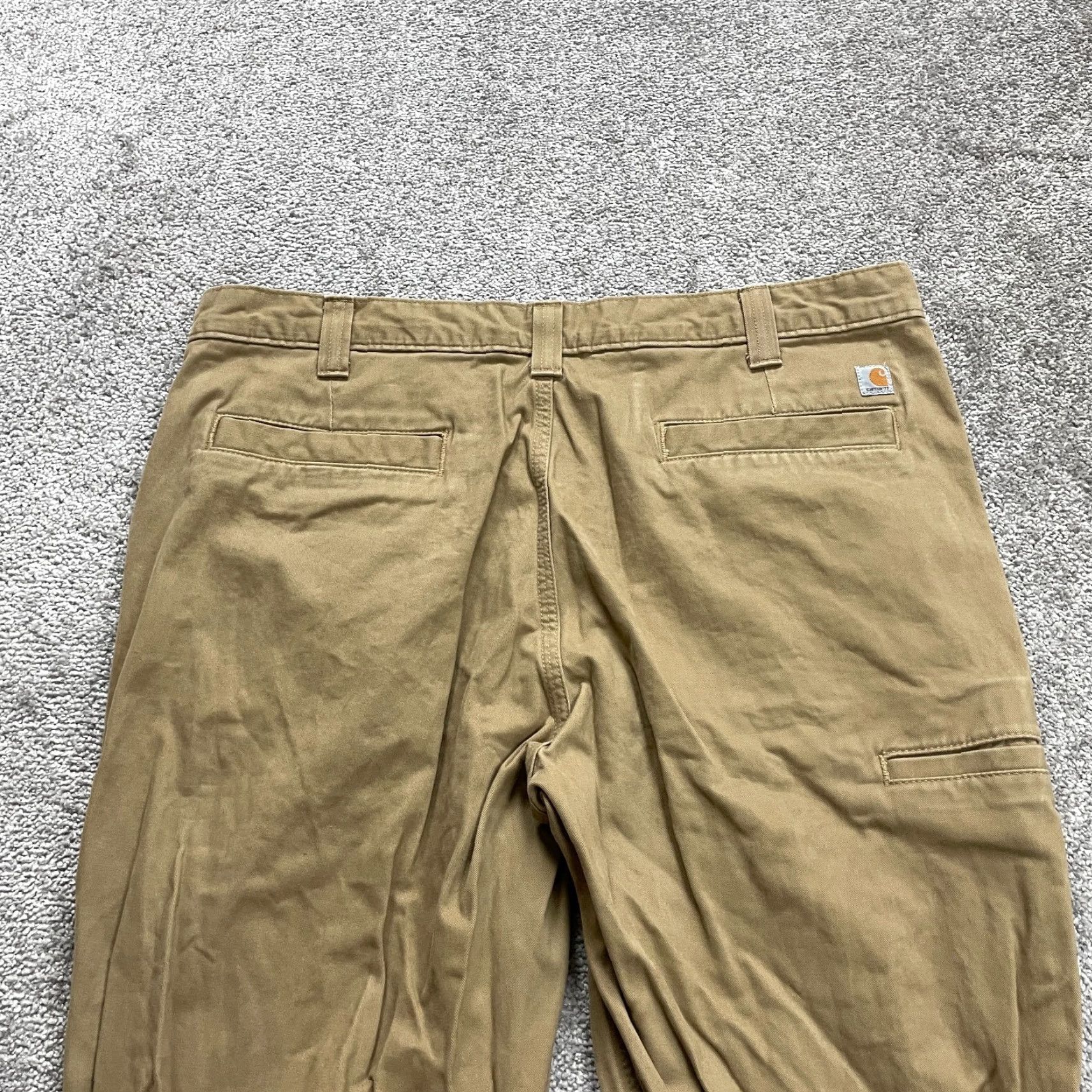 Carhartt VINTAGE Carhartt Relaxed Fit Carpenter Pants Men 39x31 Brown Cotton Workwear Size US 39 - 4 Thumbnail