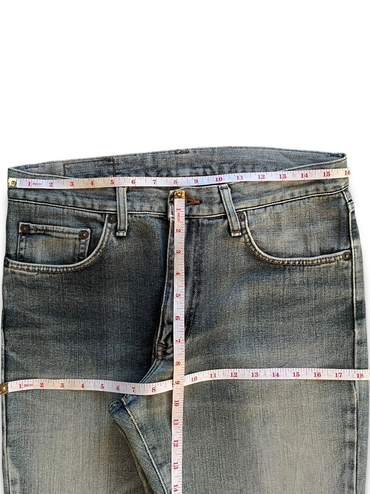 Edwin Vintage Japanese Edwin Faded Wash Distressed Loose Jeans Size US 32 / EU 48 - 11 Thumbnail