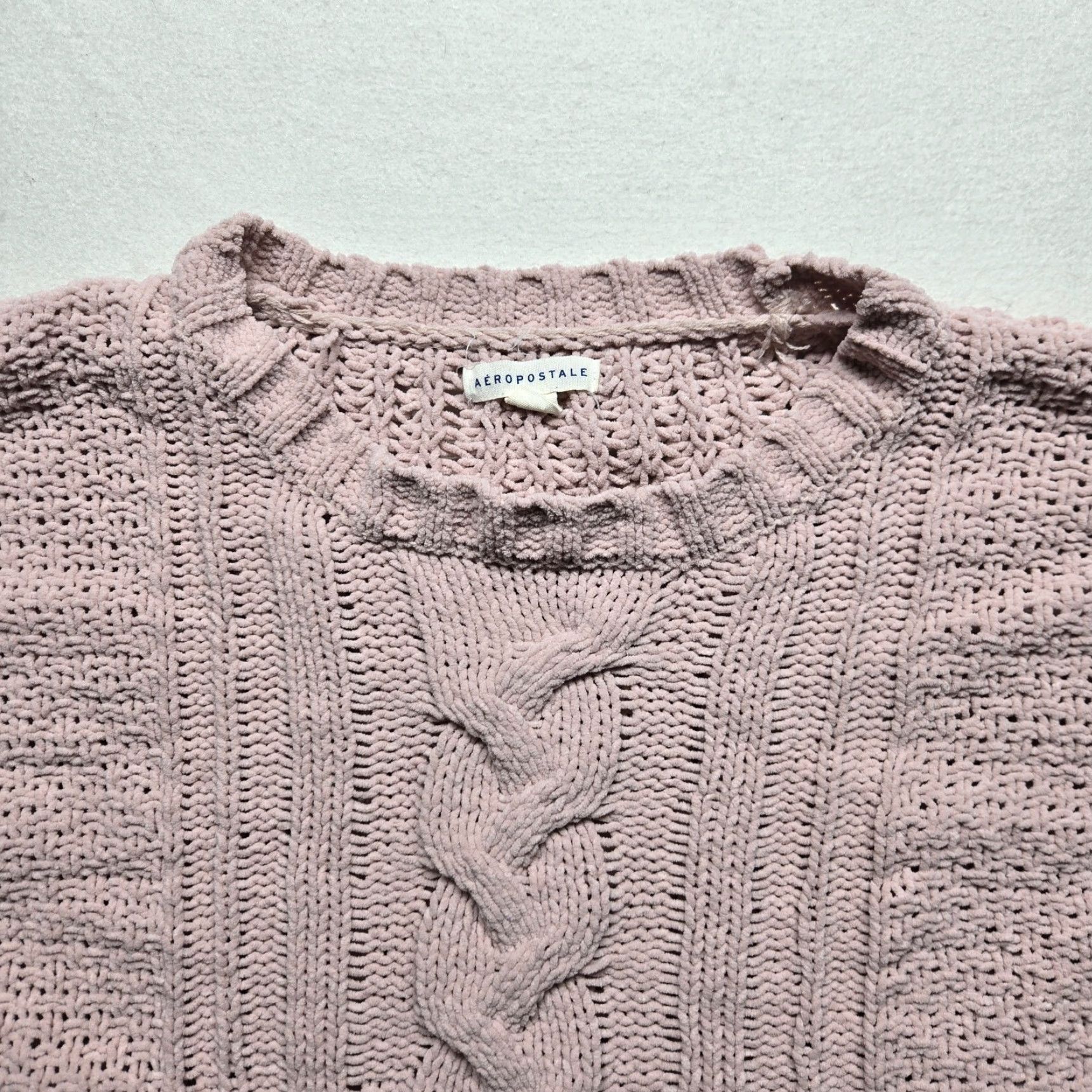 Aeropostale VINTAGE Aeropostale Women’s Sweater Cardigan Long Sleeve Pink XL Casual Knit Size XL / US 12-14 / IT 48-50 - 2 Thumbnail