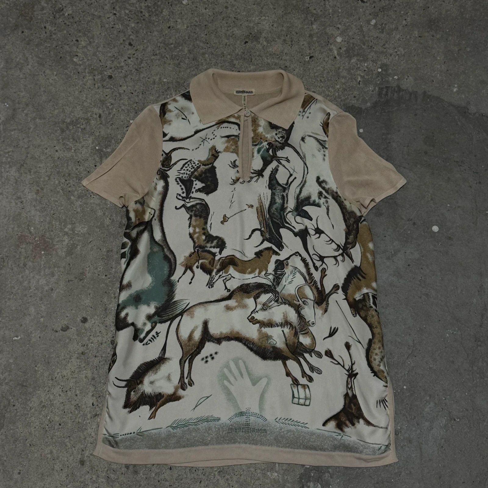 Hermes Vintage Hermes by Margiela silk polo Size XS / US 0-2 / IT 36-38 - 1 Thumbnail