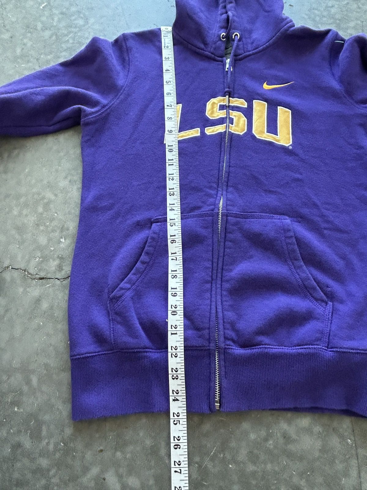 Nike Vintage Y2K Nike LSU Zip Up Hoodie Size M / US 6-8 / IT 42-44 - 8 Thumbnail